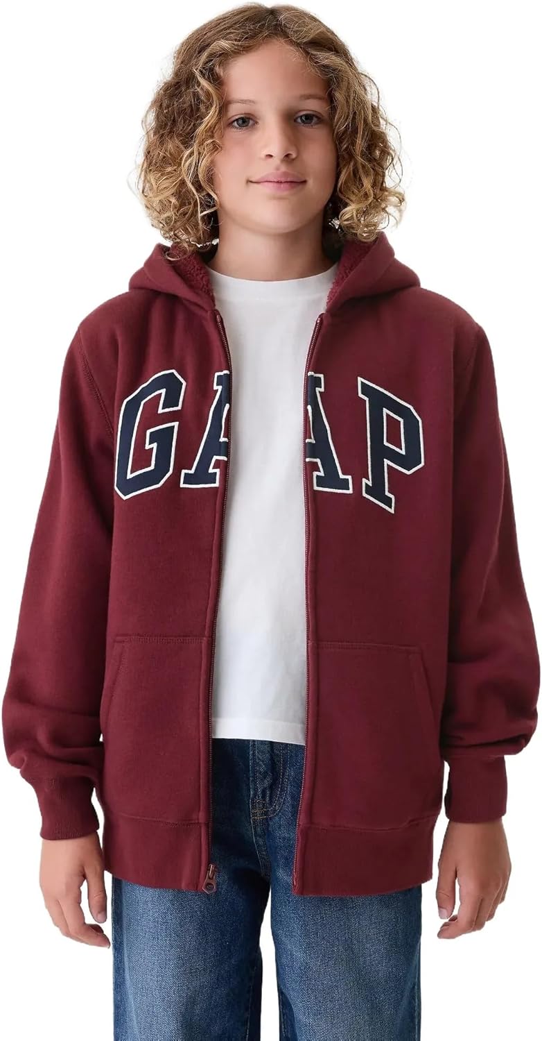 Cozy Comfort: GAP Boys' Logo Full Zip
