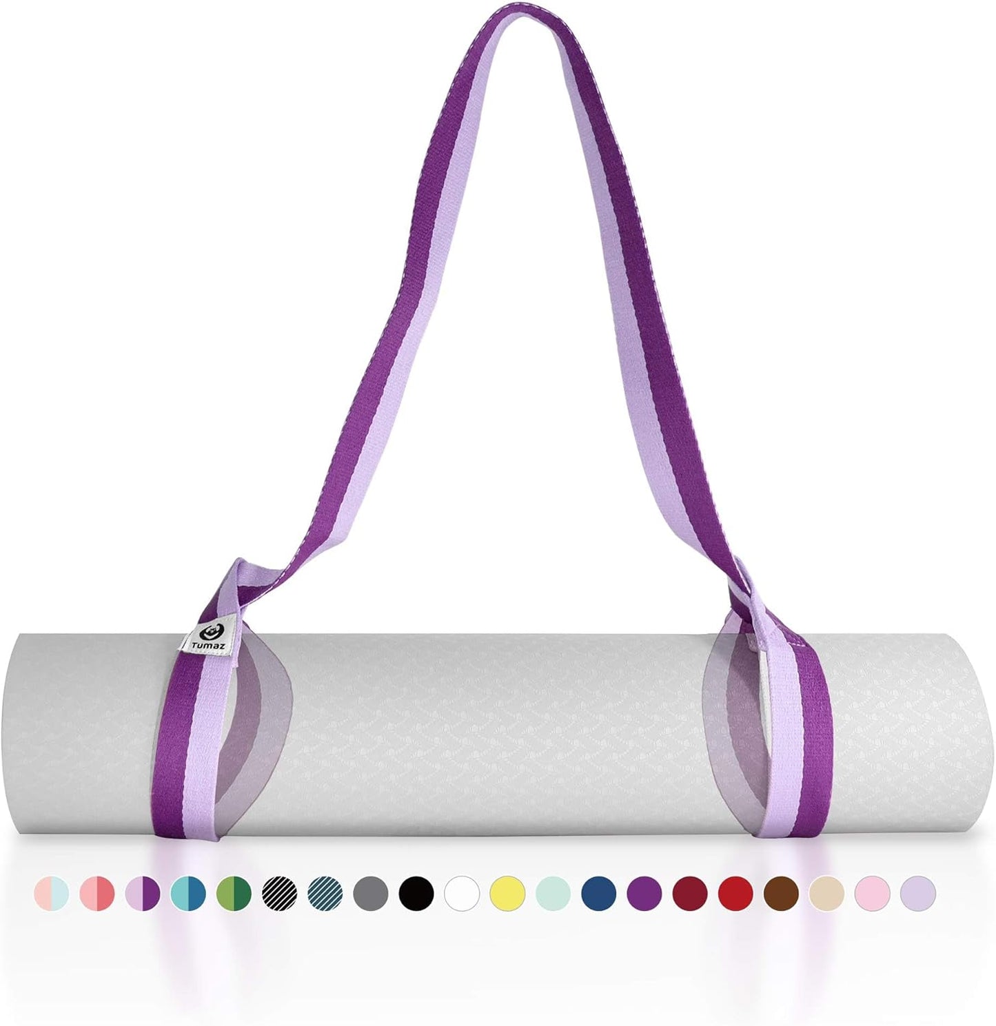 Tumaz Adjustable Yoga Mat Carrier - Comfy Texture, 2 Sizes