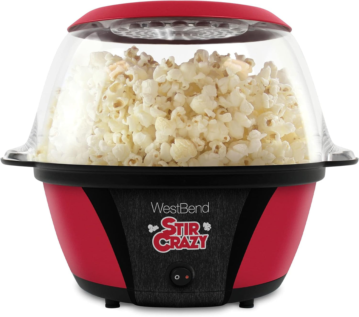 West Bend Stir Crazy Popcorn Popper - Easy Stirring & Large Serving Bowl