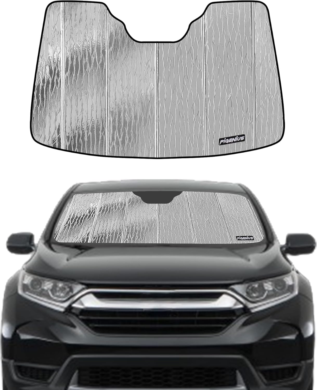 Windshield Sun Shade for Honda CR-V 2017-2022 - 2-in-1 Reflective