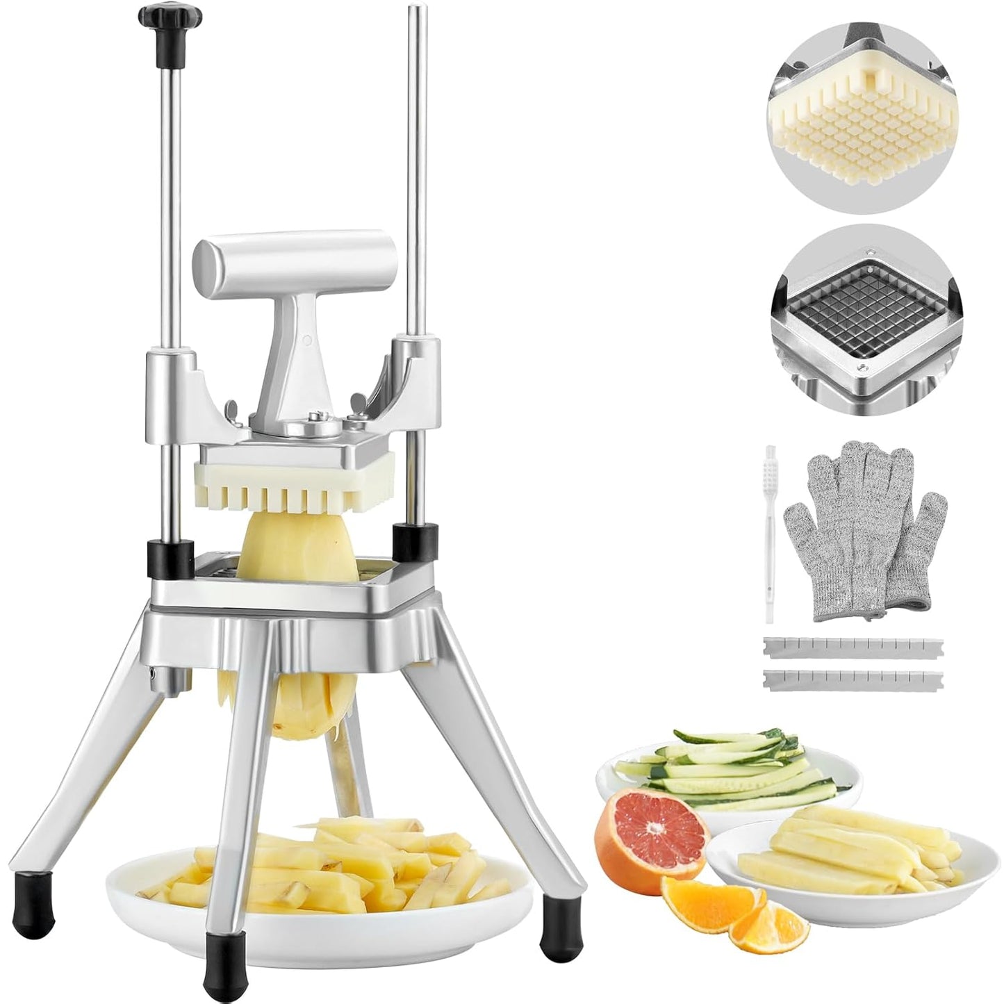 VEVOR Commercial Vegetable Fruit Chopper for Easy Food Prep