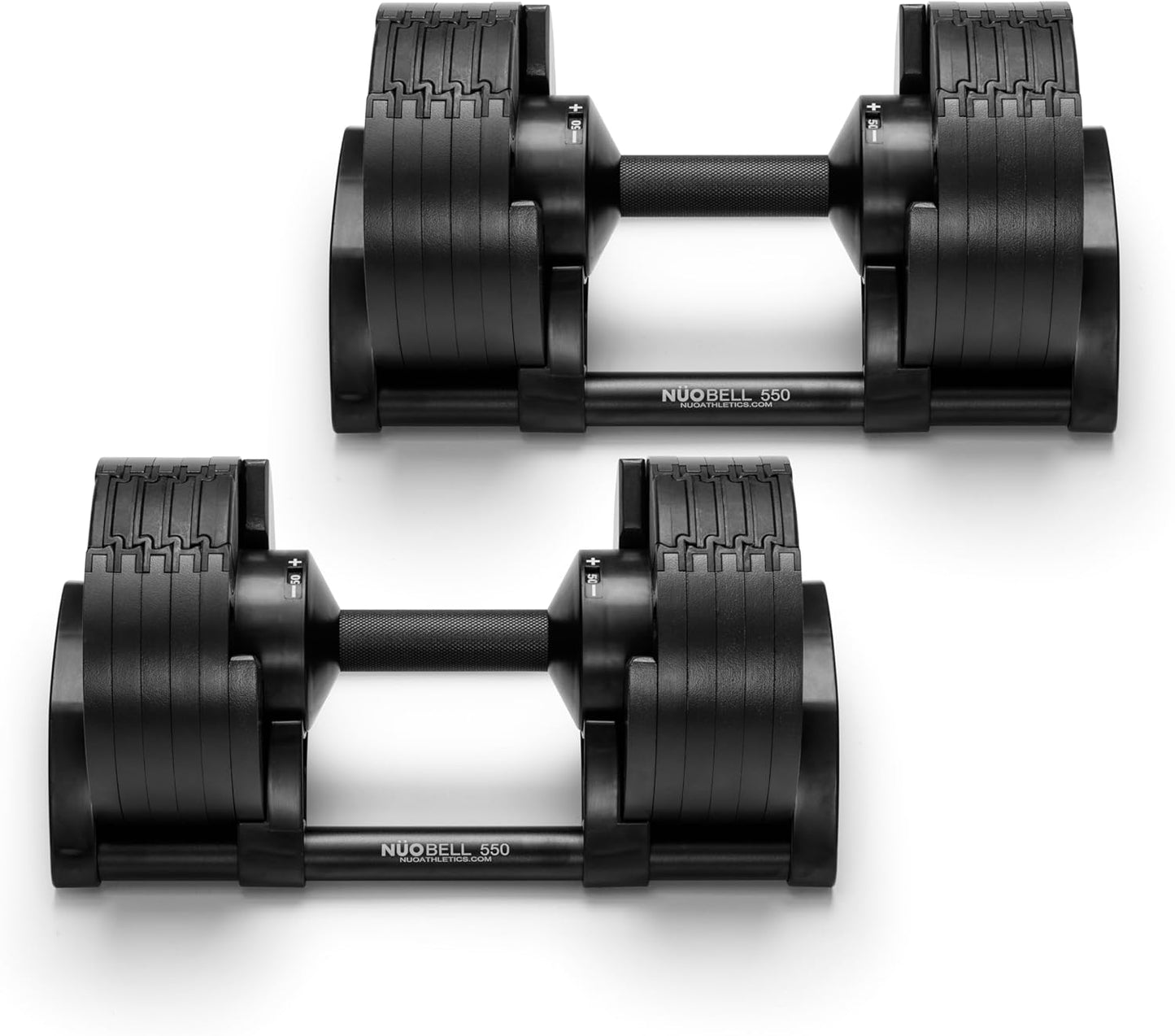 NUOBELL Adjustable Dumbbell Set for Home Workouts, 5-80 LB