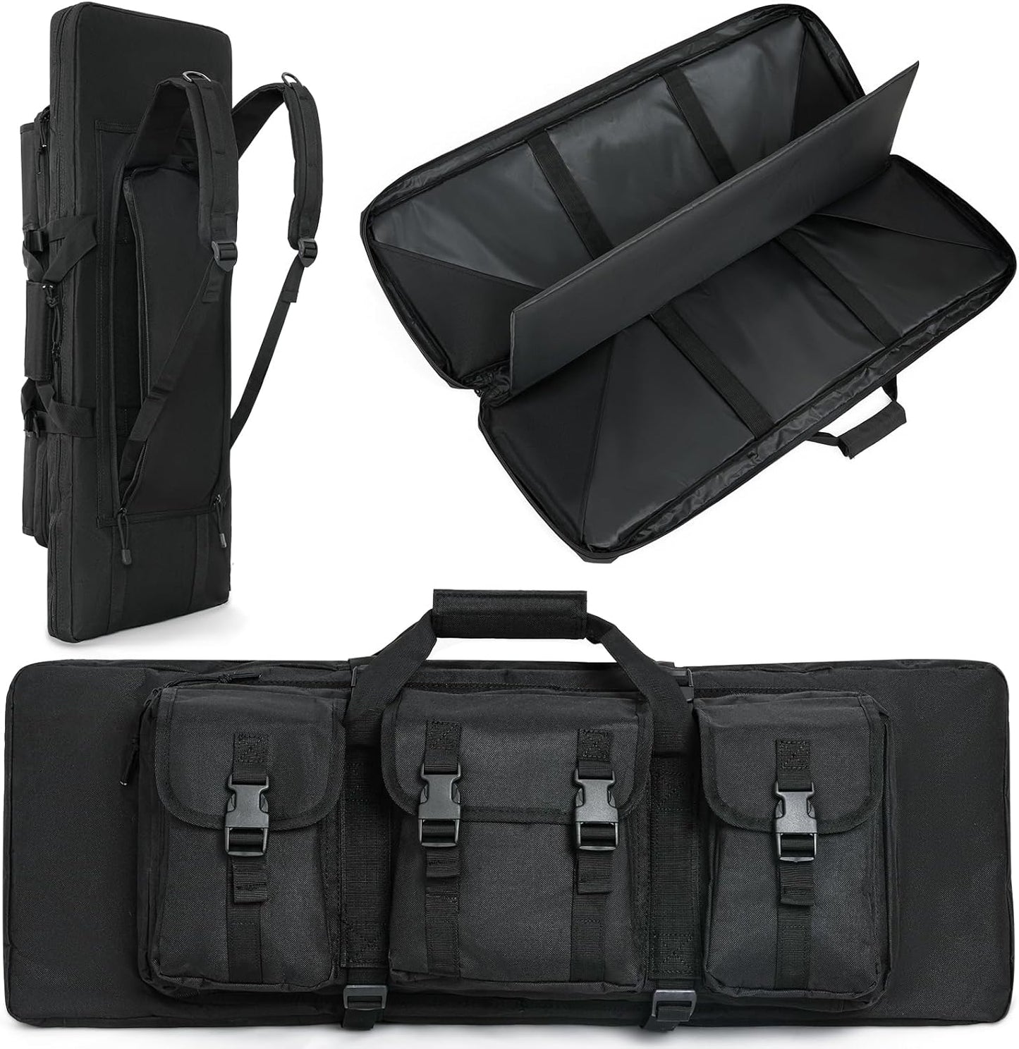 Soft Rifle Case Tactical Long Double Backpack Gun Bag for Transport