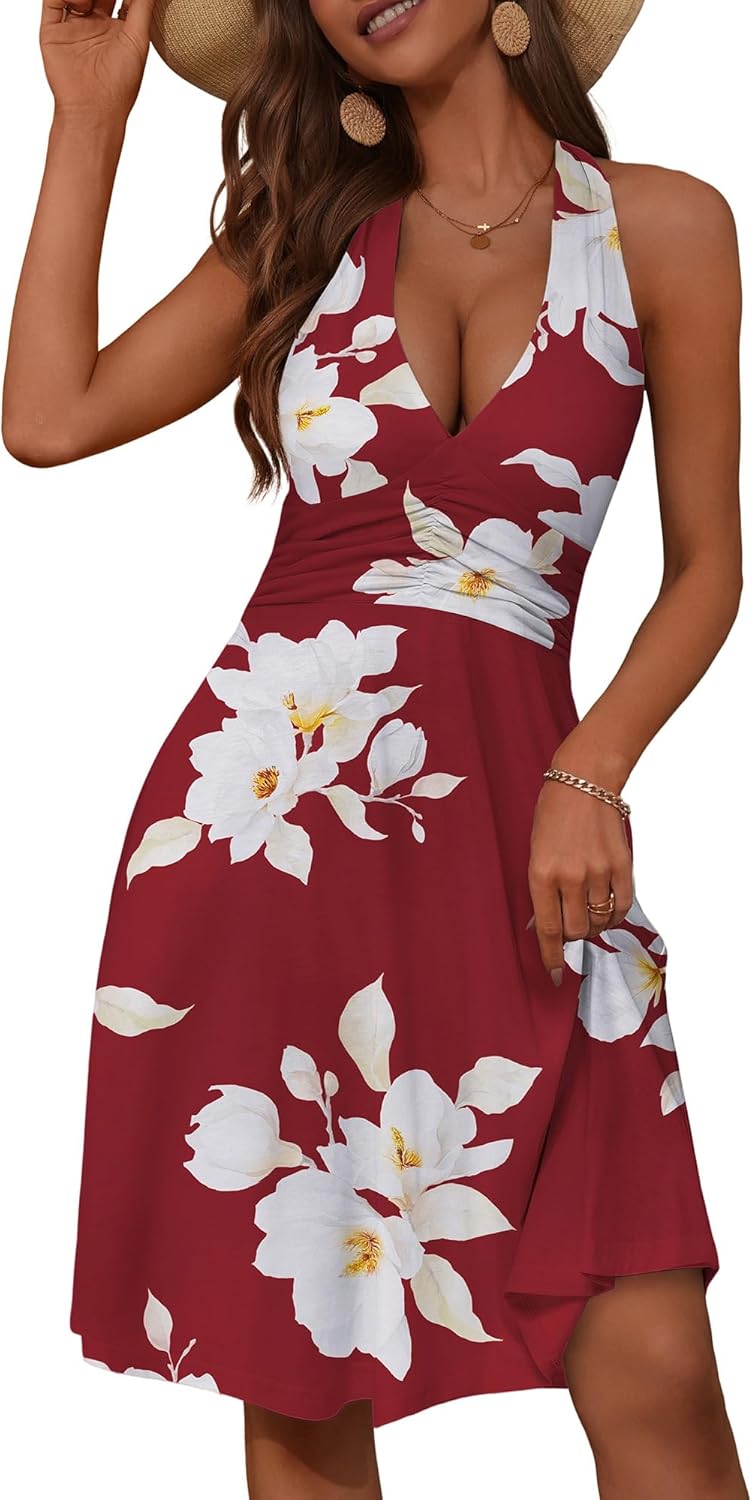 Stylish Women's Summer Sundress with Pocket and Ruffle Design