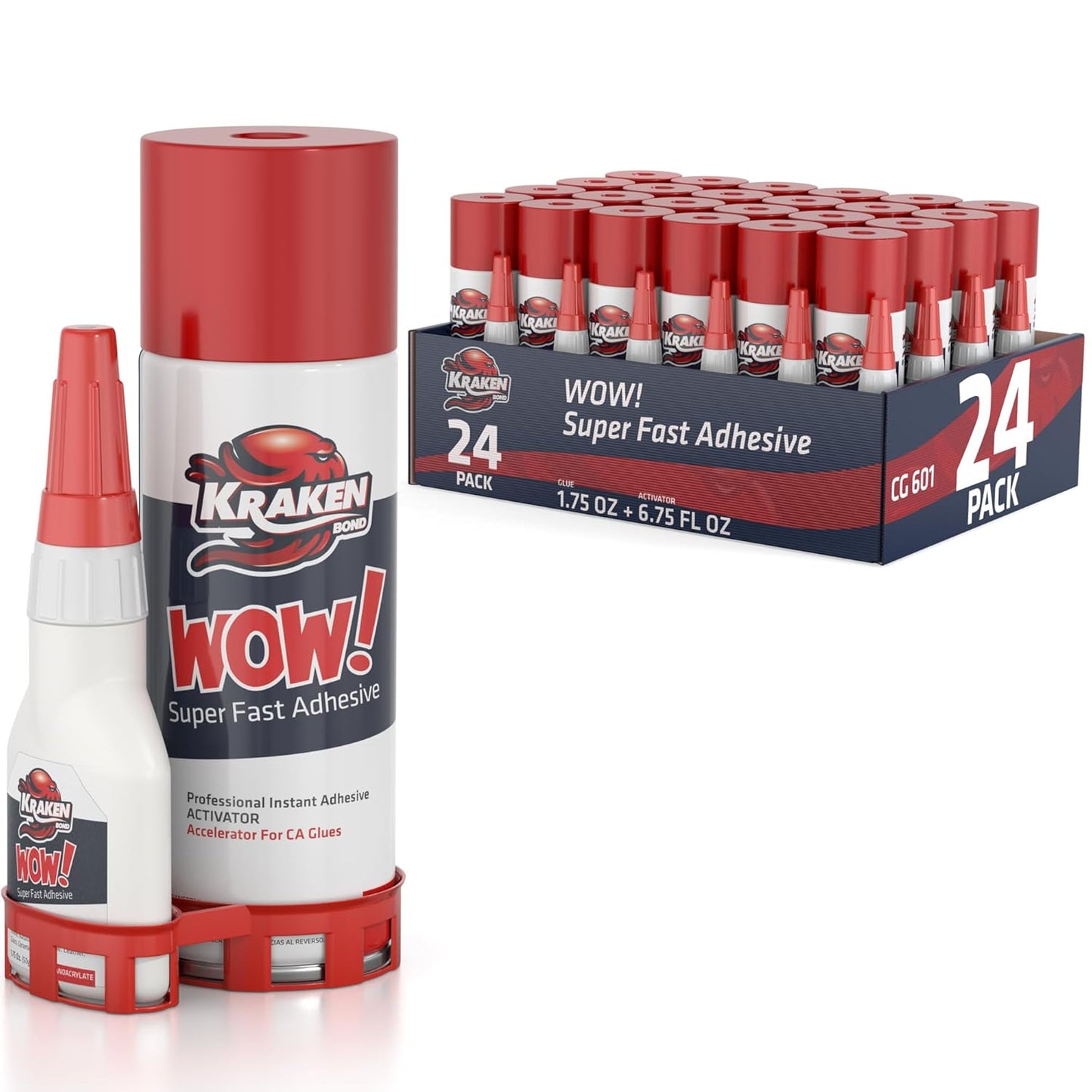 Kraken Bond CA Glue & Activator for Fast Bonding Repairs