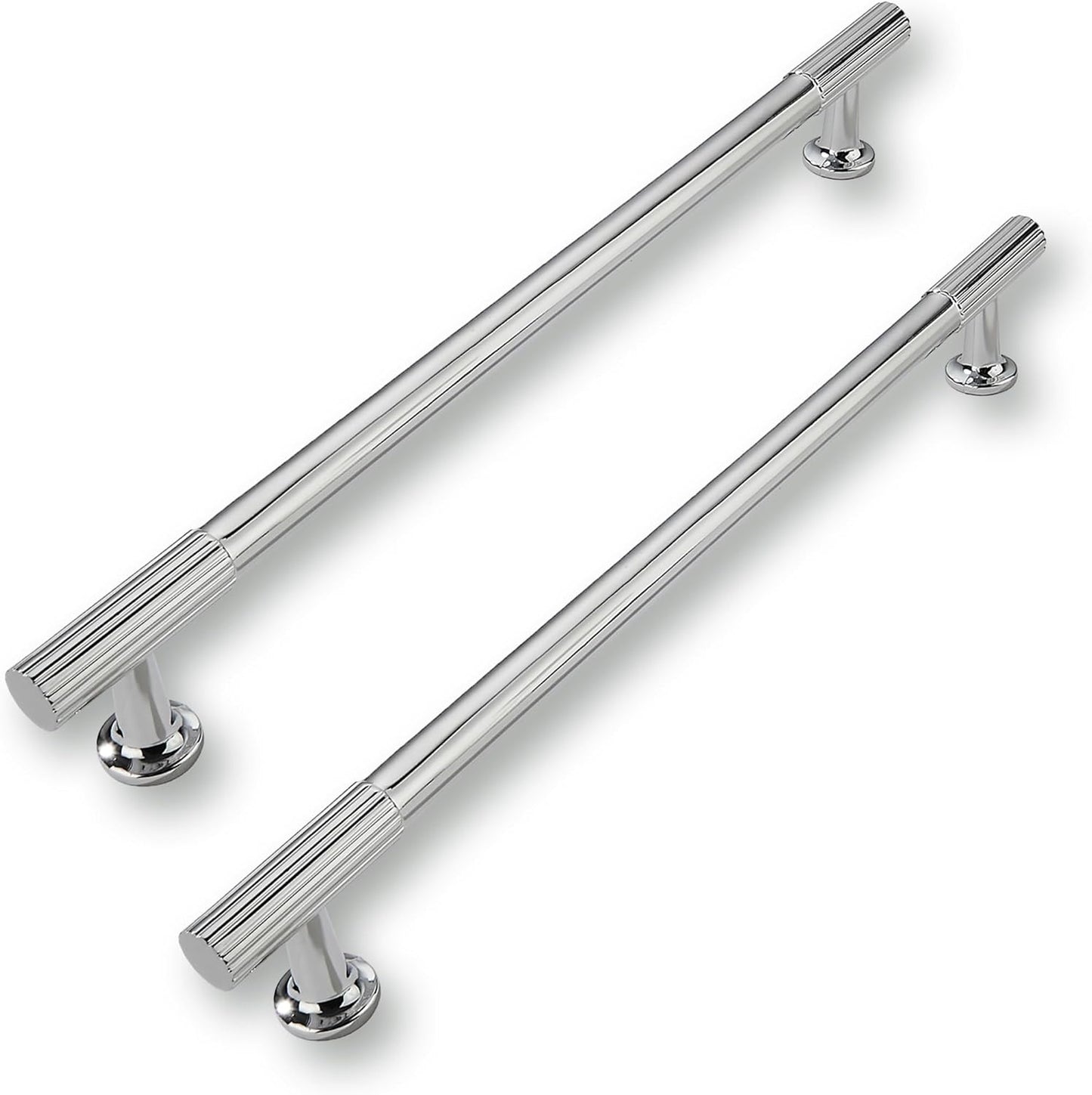 10in Polished Chrome Cabinet Pulls - Heavy-Duty Kitchen Handles