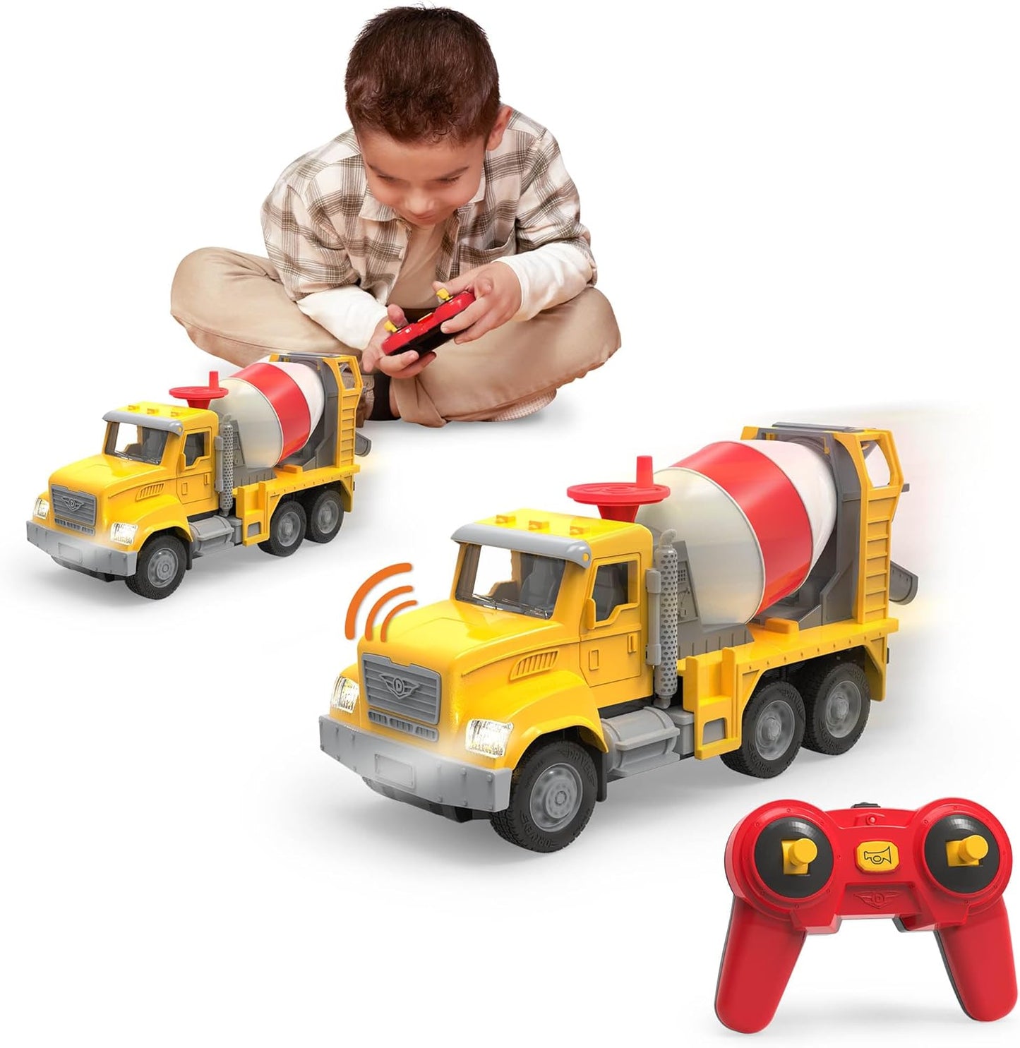 Battat Toy Cement Mixer - Remote Control, Lights, Sounds - For Kids 3+ - Branford