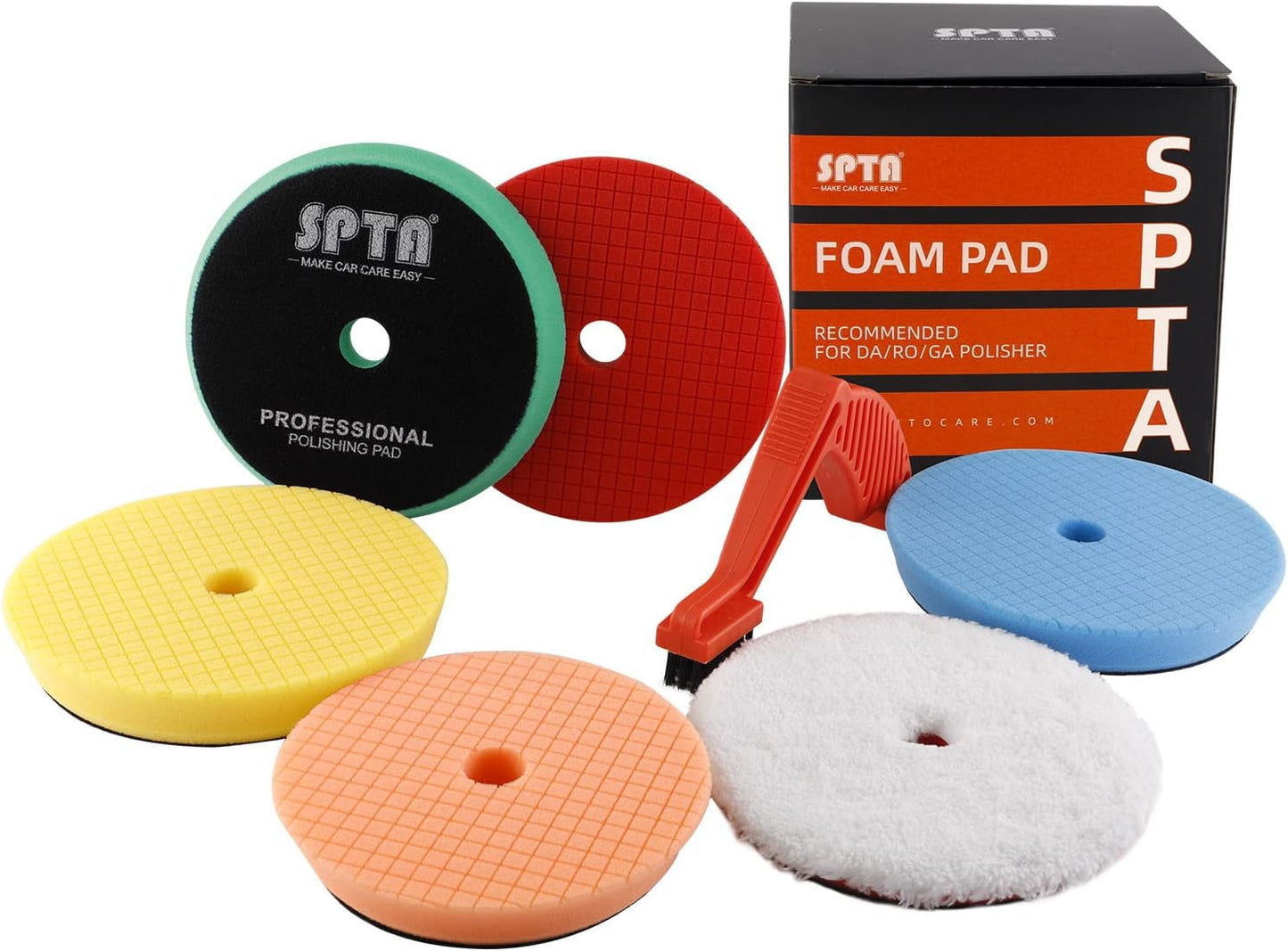 Ultimate Shine Bundle: SPTA 5Pc Orbital Buffer Pads