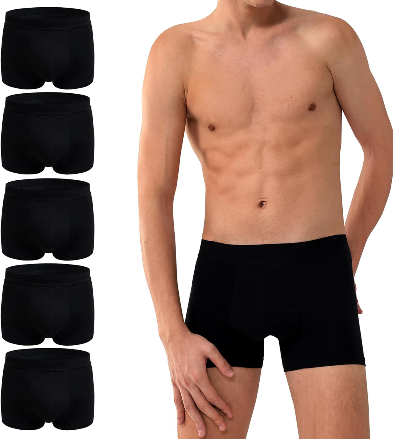BATTEWA Washable Incontinence Underwear for Men, Leak Proof Briefs