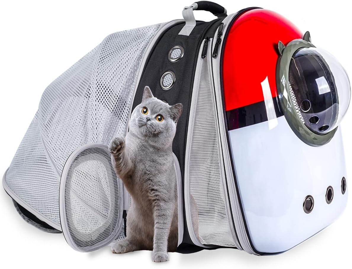 Dual Expandable Cat Backpack Carrier for Travel & Hiking