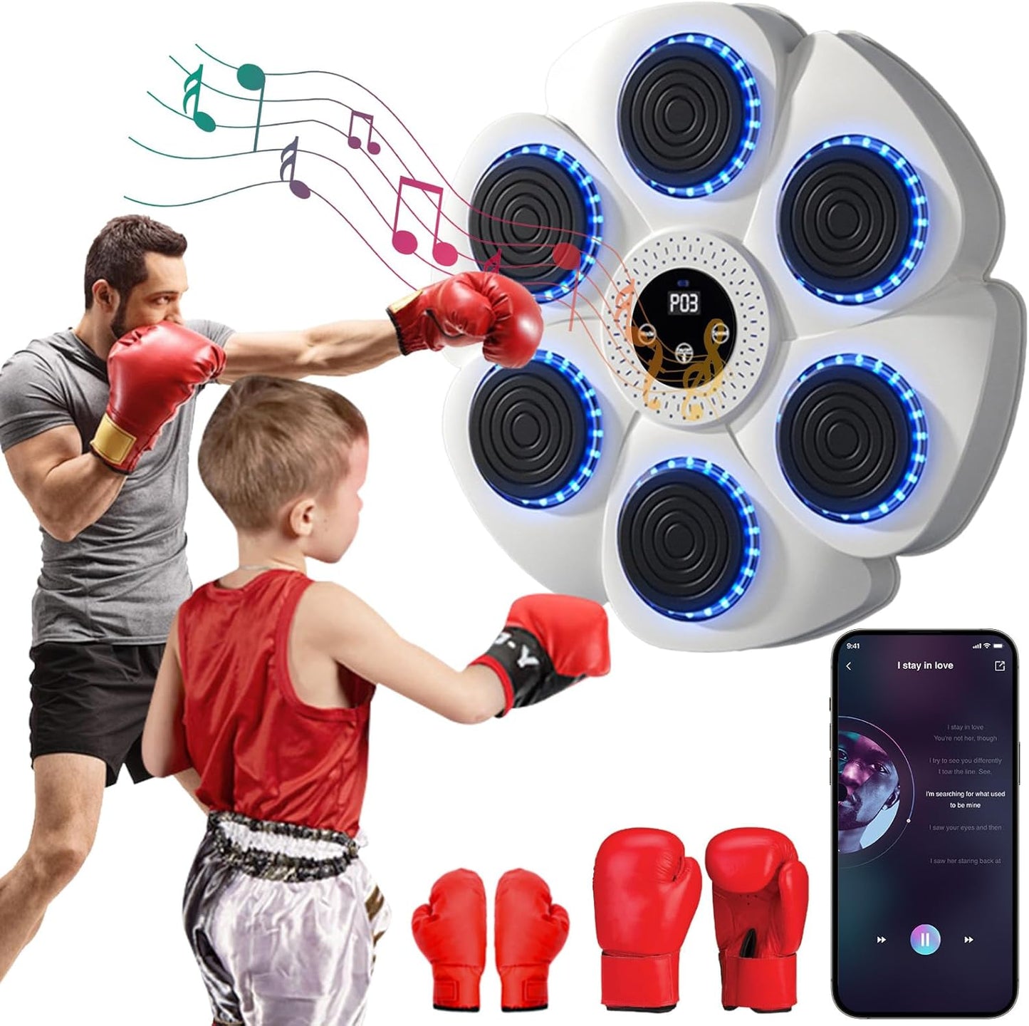 Interactive Music Punch Game Set