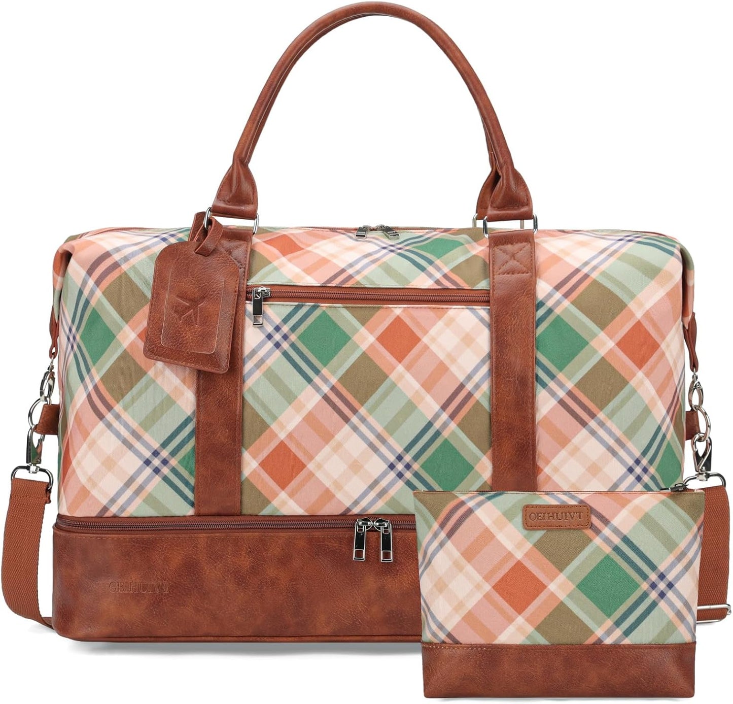 Oeihuivt Weekender Bags for Women - Stylish 21 Inch Travel Duffel