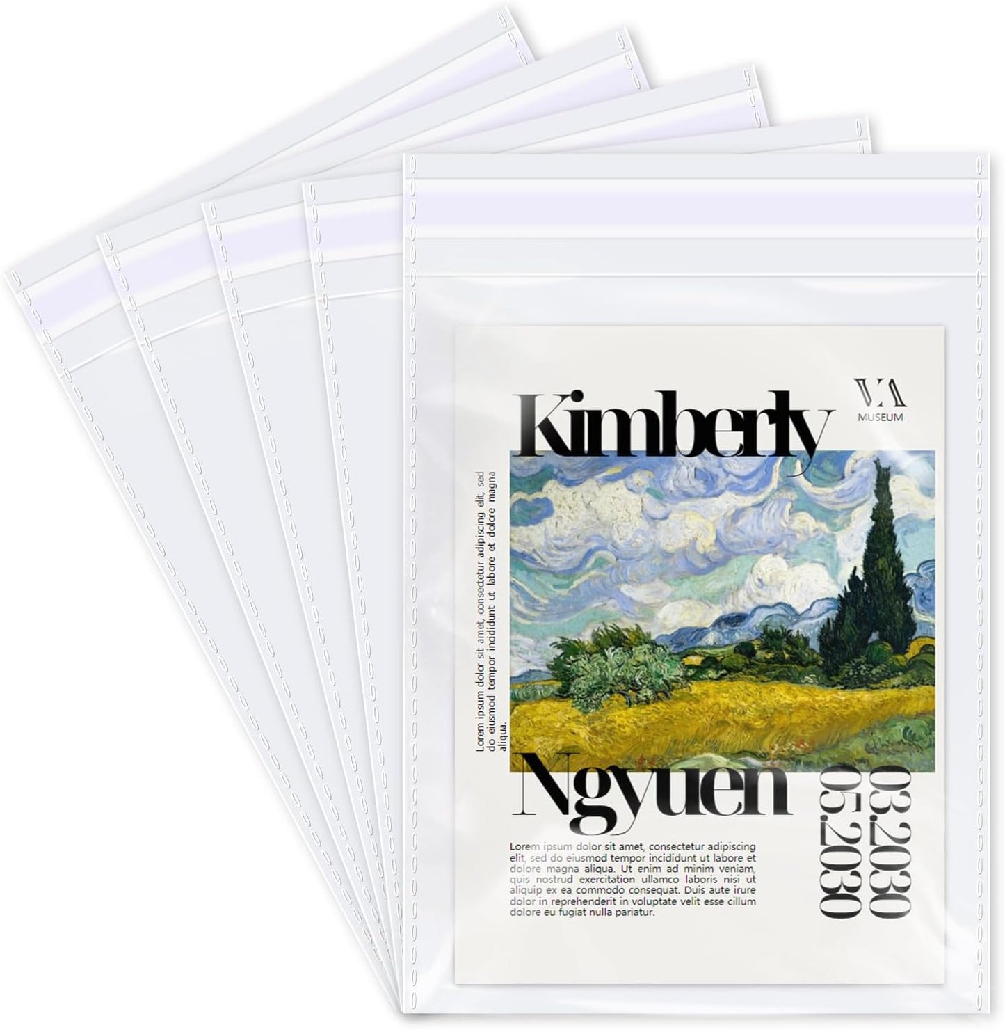 Clear Plastic Cellophane Bags - 1000 Pcs for Artwork & More