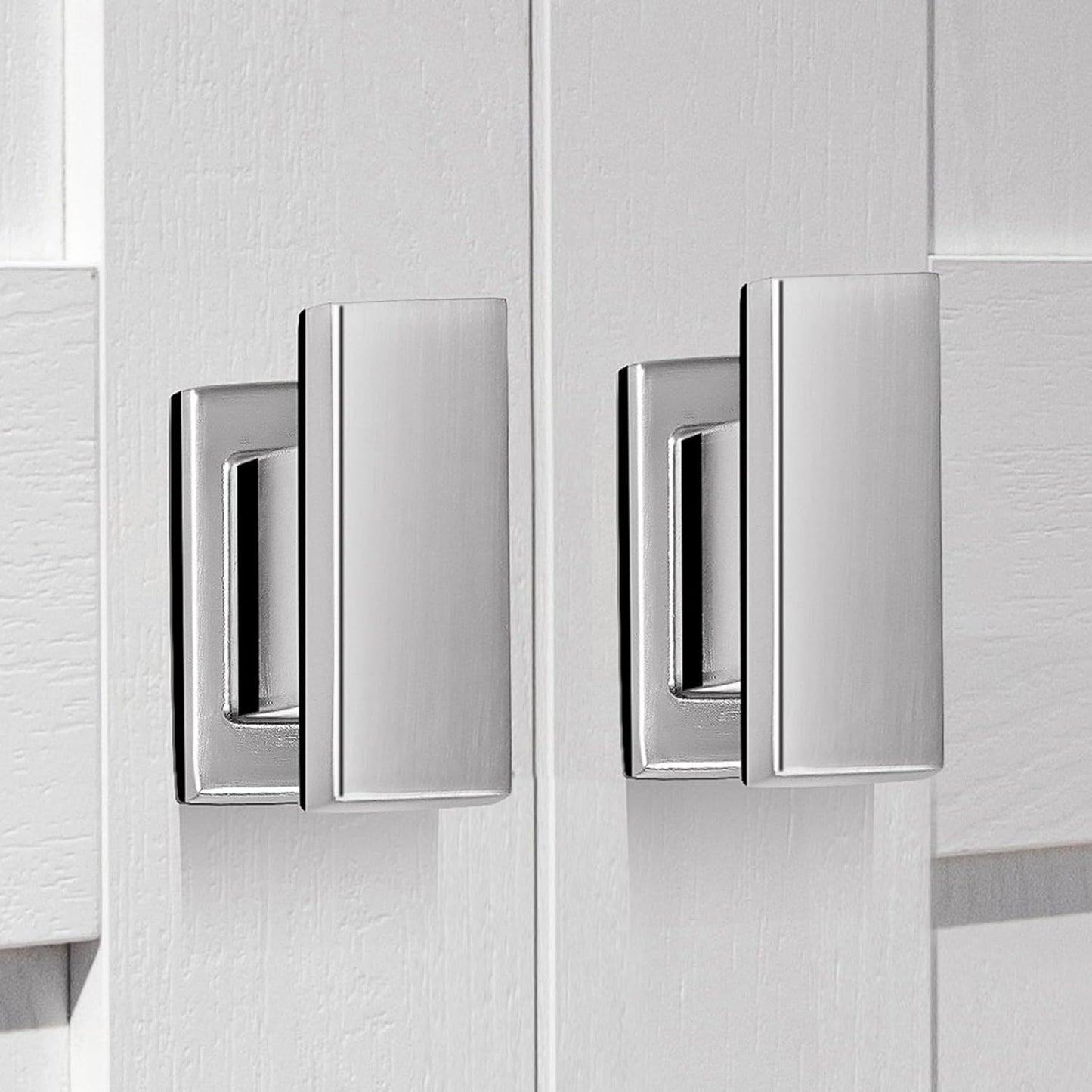 20 Pack Square Cabinet Knobs Brushed Nickel for Modern Homes