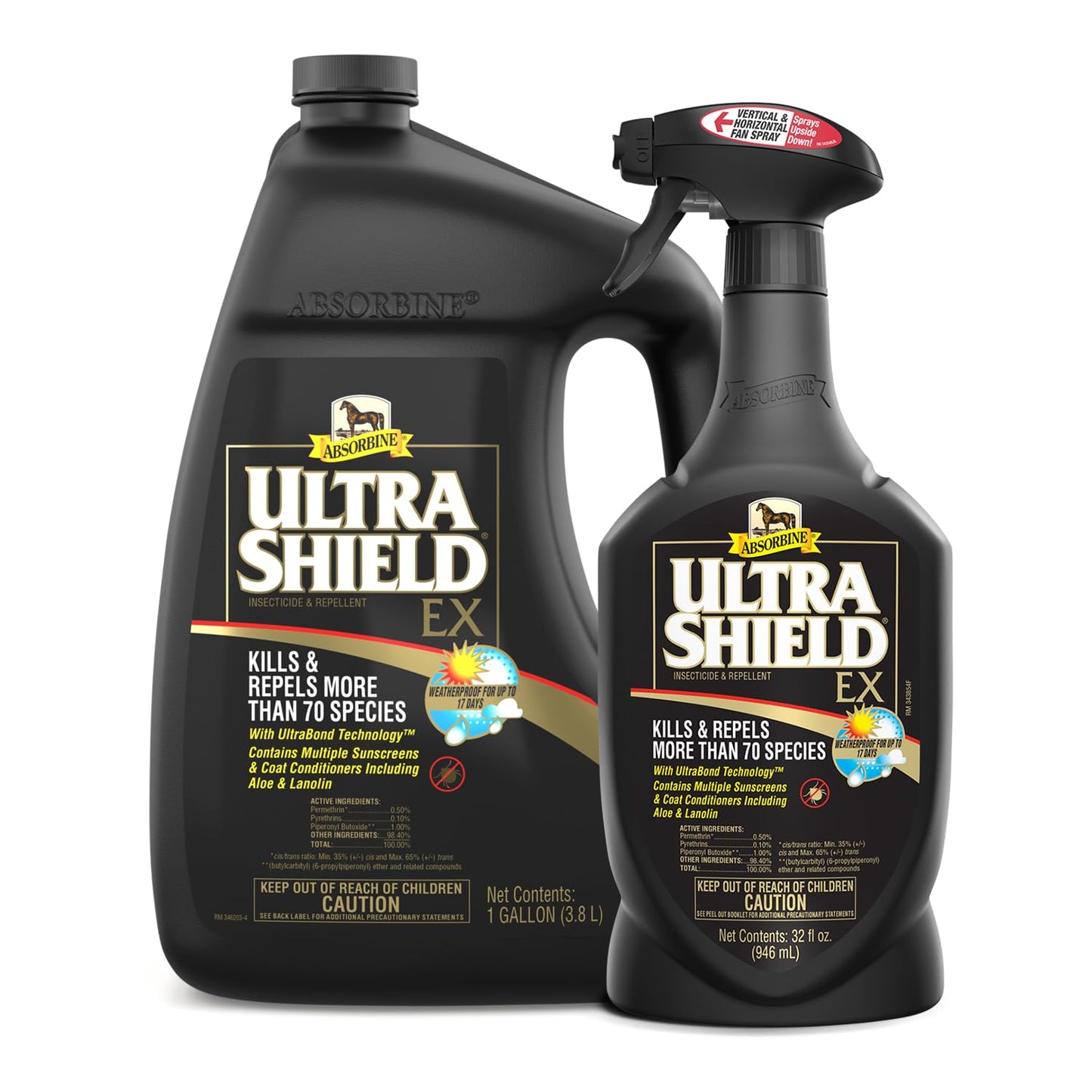 Absorbine UltraShield EX Combo 32oz Sprayer & 128oz Refill