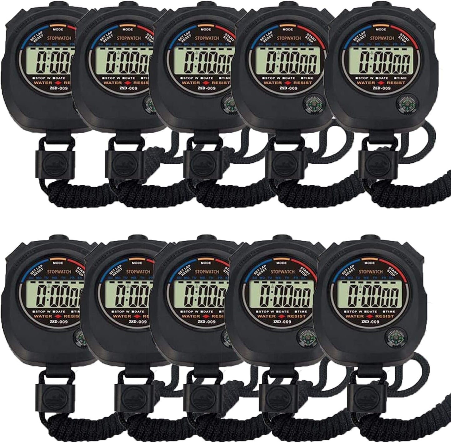 Multi-Function Electronic Digital Stopwatch Timer for Coaches