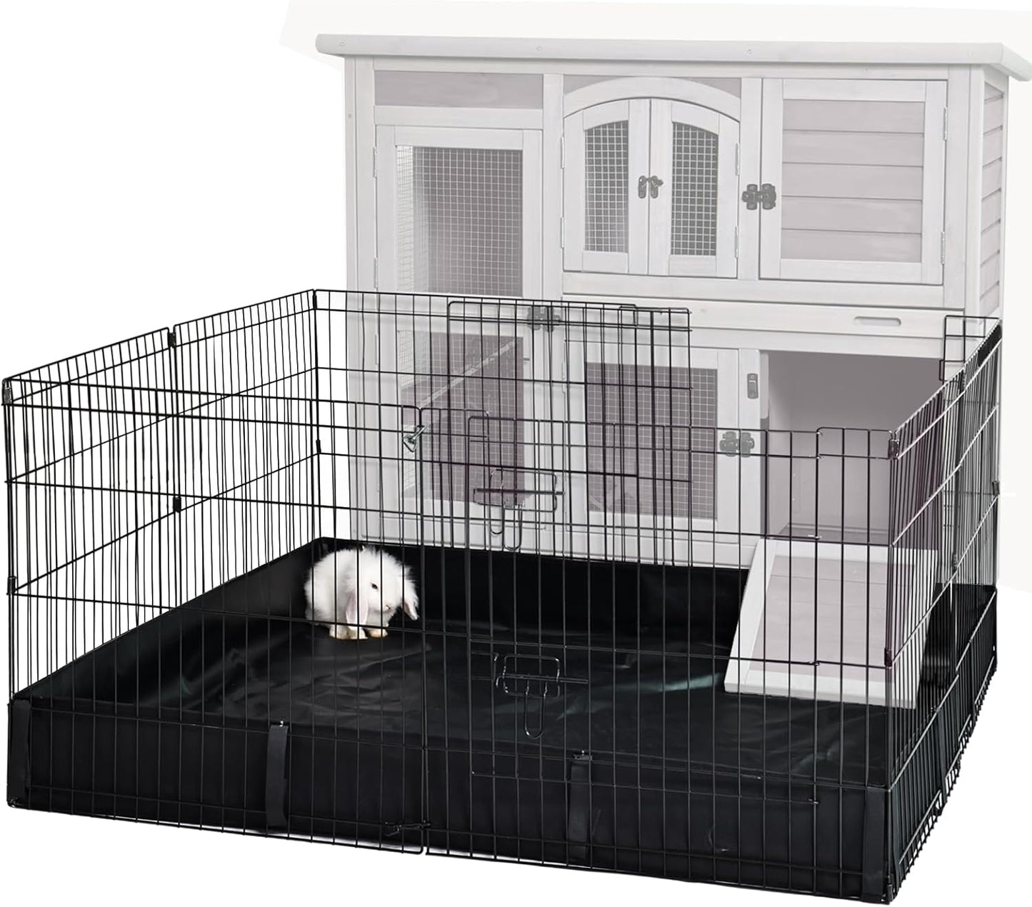 GUTINNEEN Rabbit Pet Playpen for Indoor Small Animal Fun