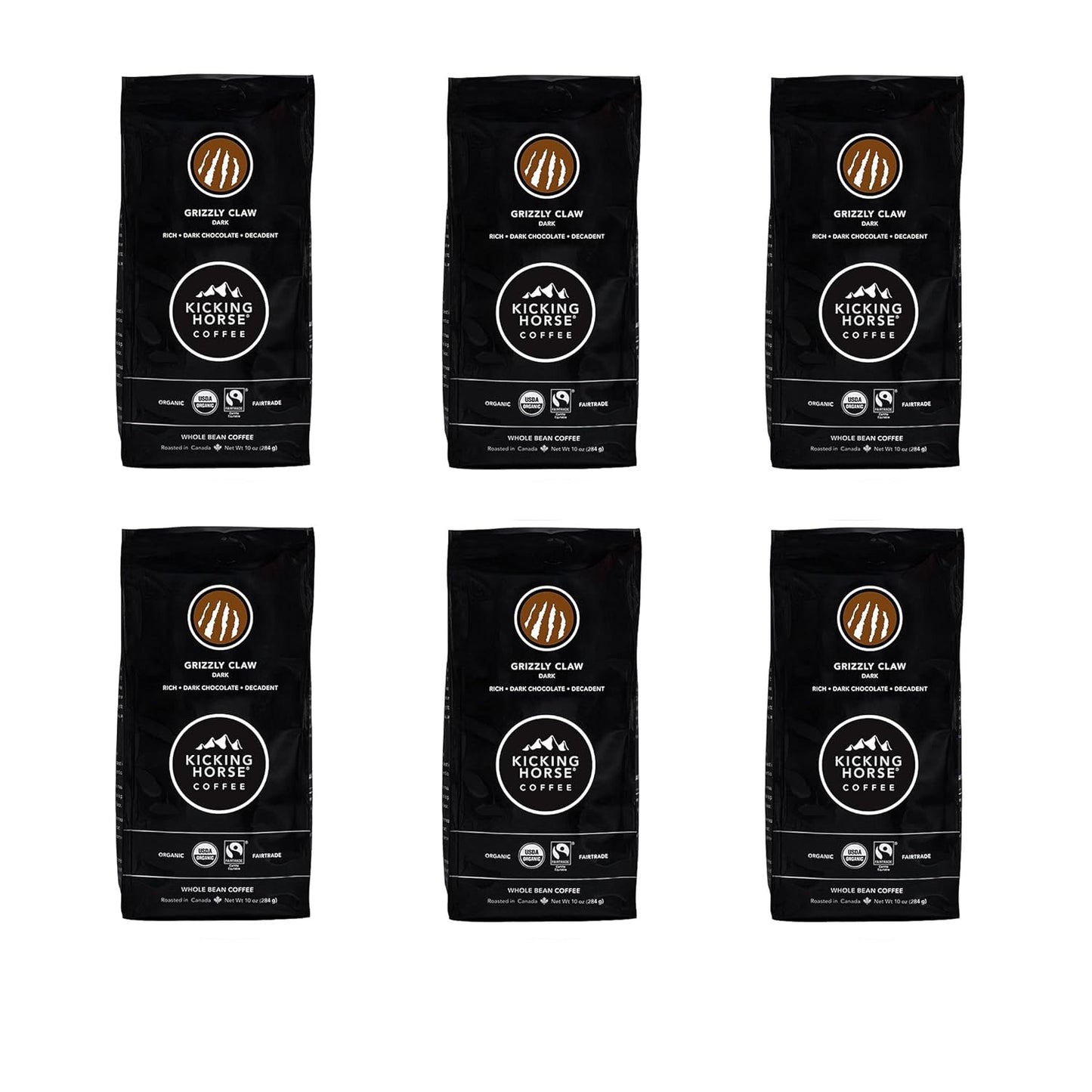 Kicking Horse Grizzly Claw - Bold Dark Roast - Organic & Fairtrade Coffee
