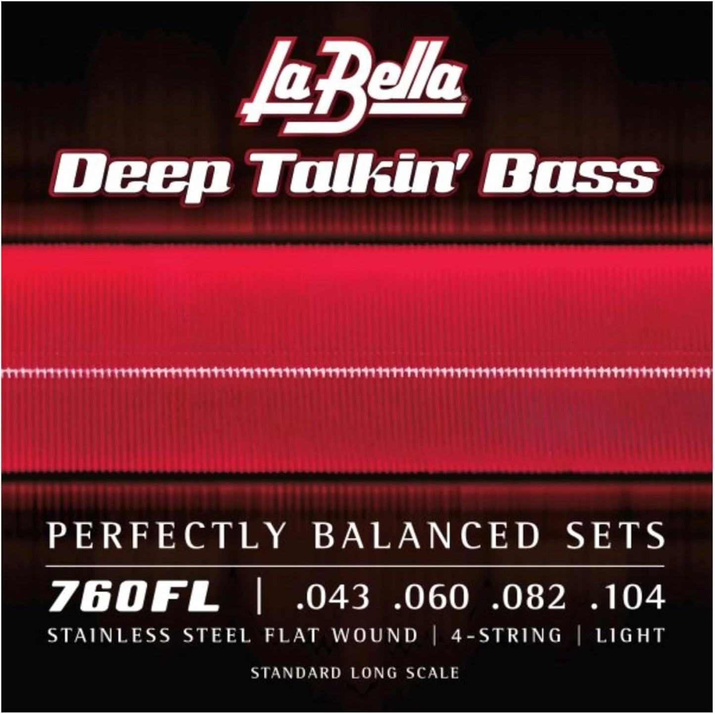 La Bella Deep Talkin' Stainless Steel Flat Wound Bass Strings