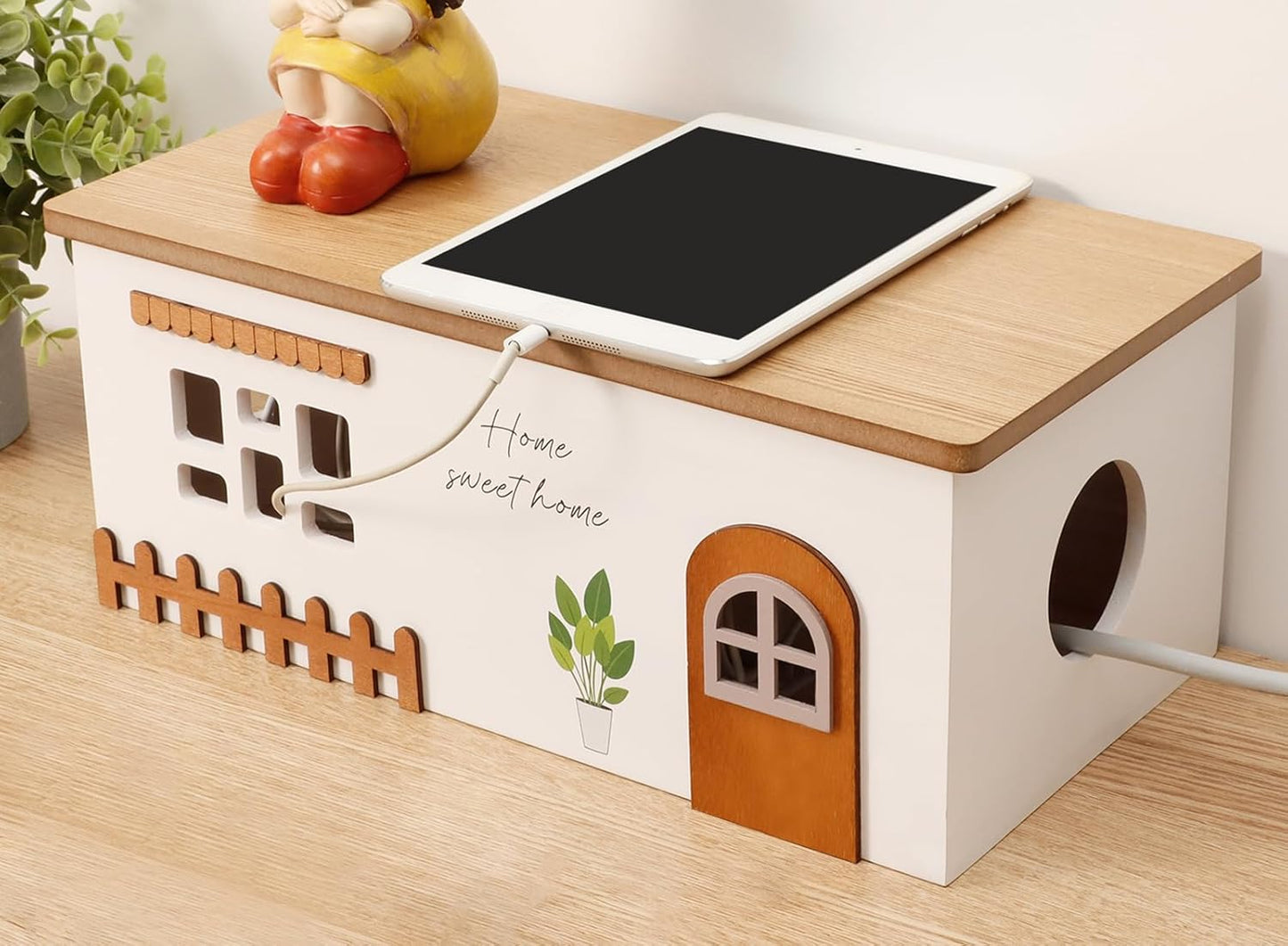 Handmade Wood Cable Organizer for Neat Spaces by TUKDAK