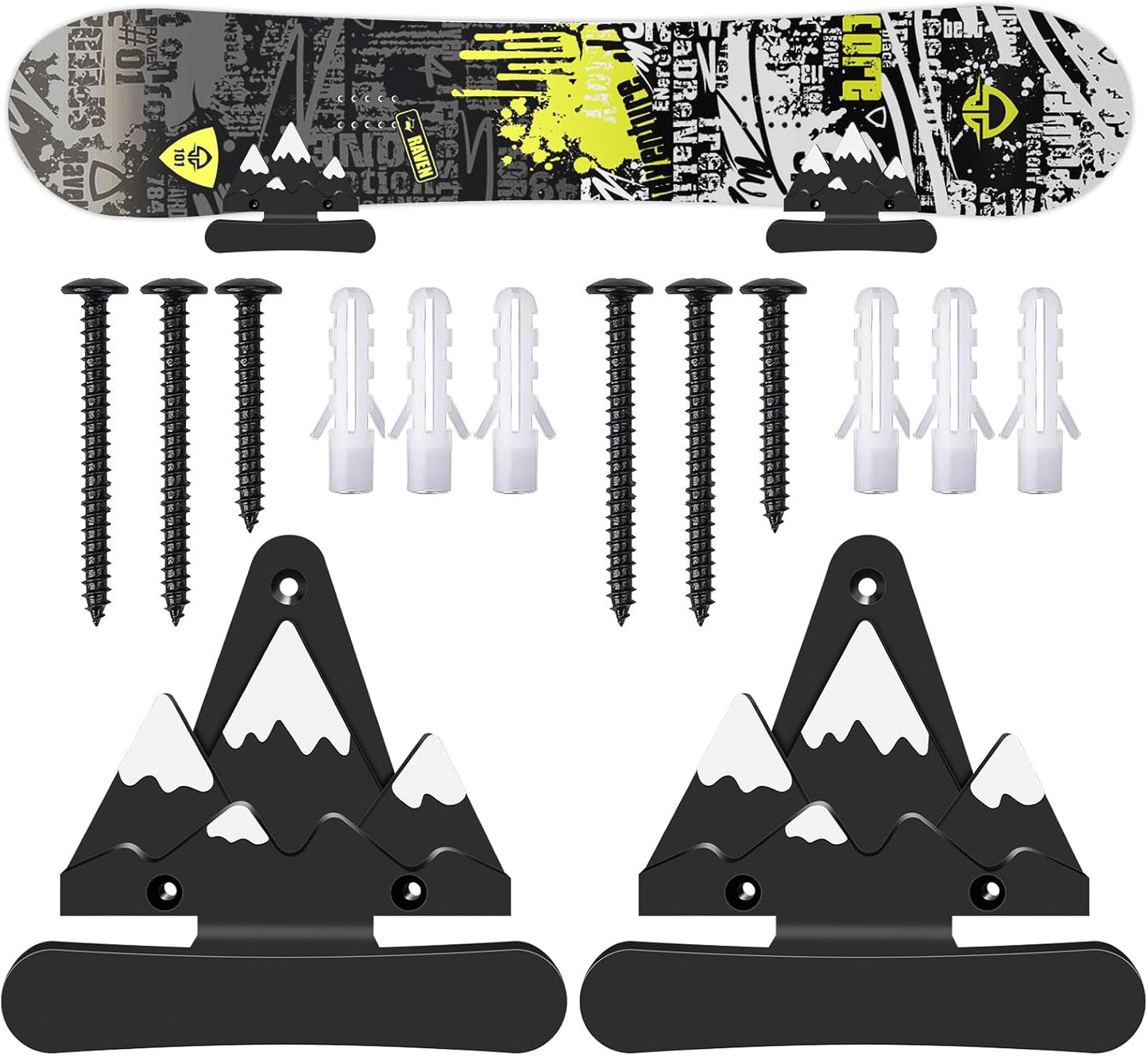 Safely Display Skis - Wall Mount Rack