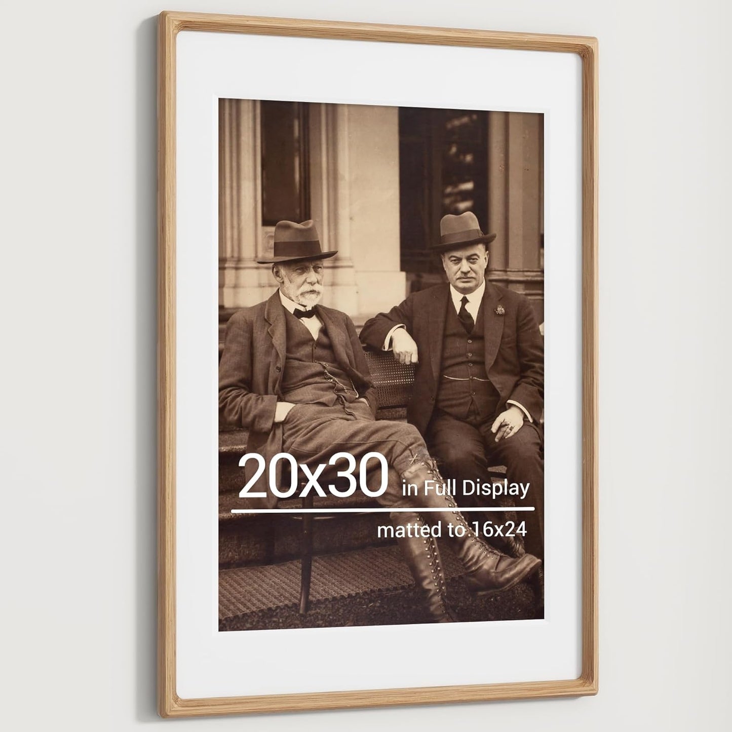Heimlove 20x30 Picture Frames Natural Oak for Family Photos
