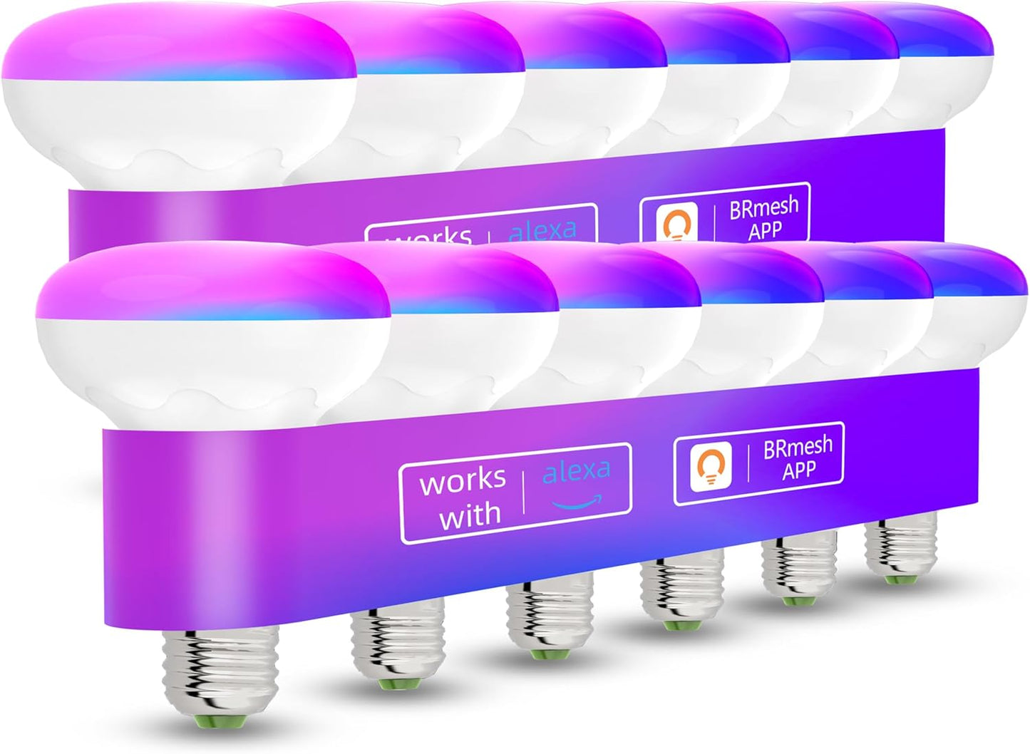 BR30 Alexa Led Bulbs for Smart Recessed Lighting - 12 Pack