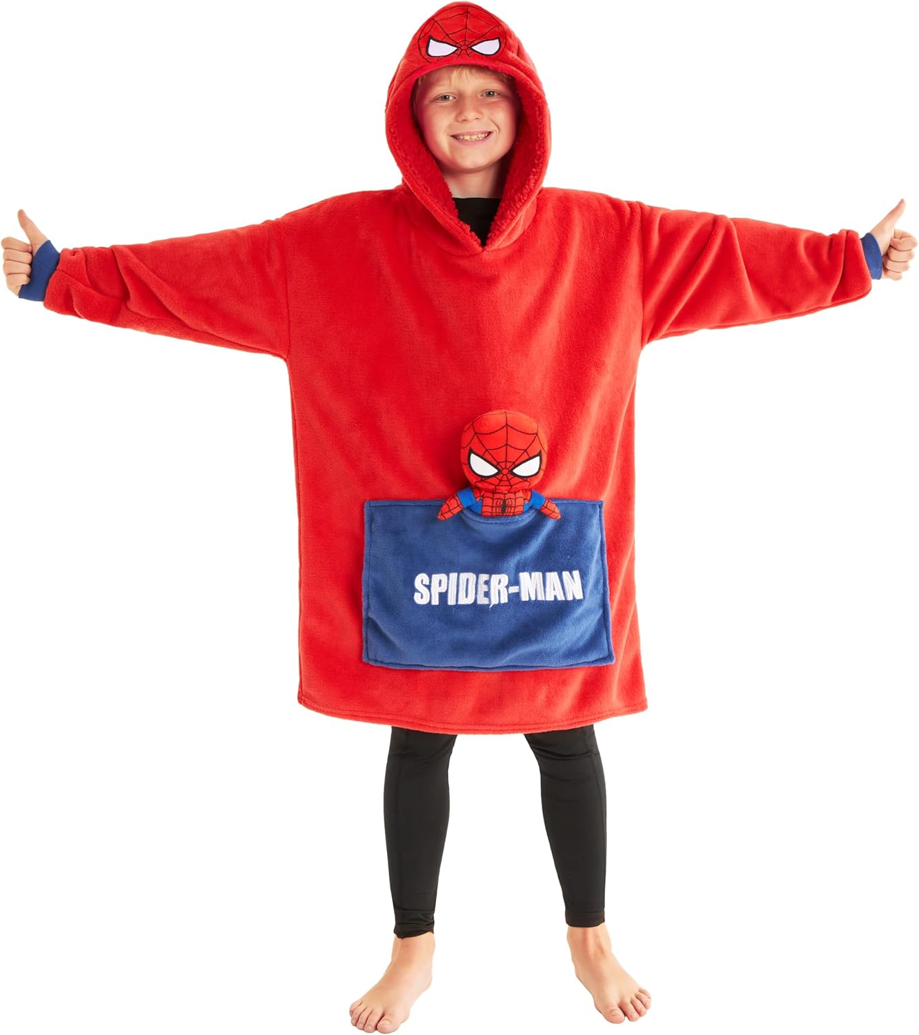 Spiderman Plushie Hooded Blanket - Cozy Marvel Gift