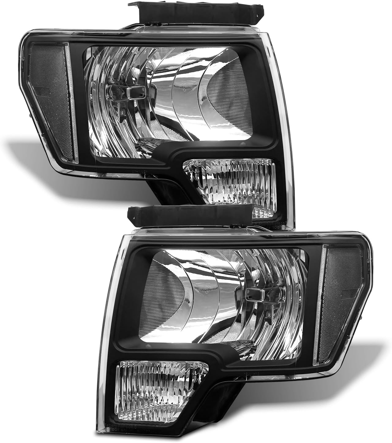 Headlight Assembly for 2009-2014 Ford F150 with LED Bar
