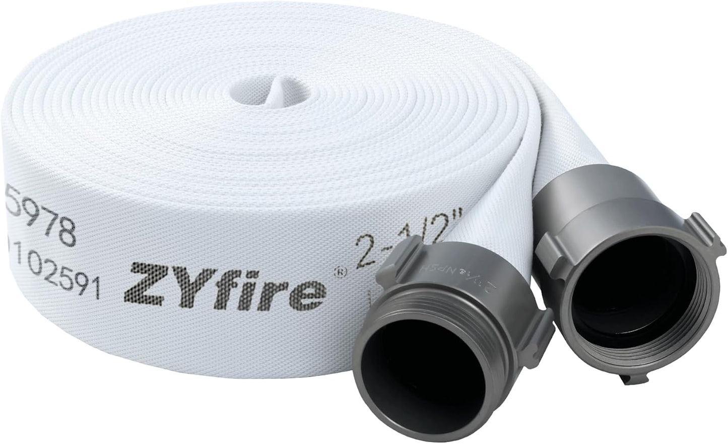 ZYfire 2-1/2in ID x 100 FT Fire Hose for Firefighting Needs