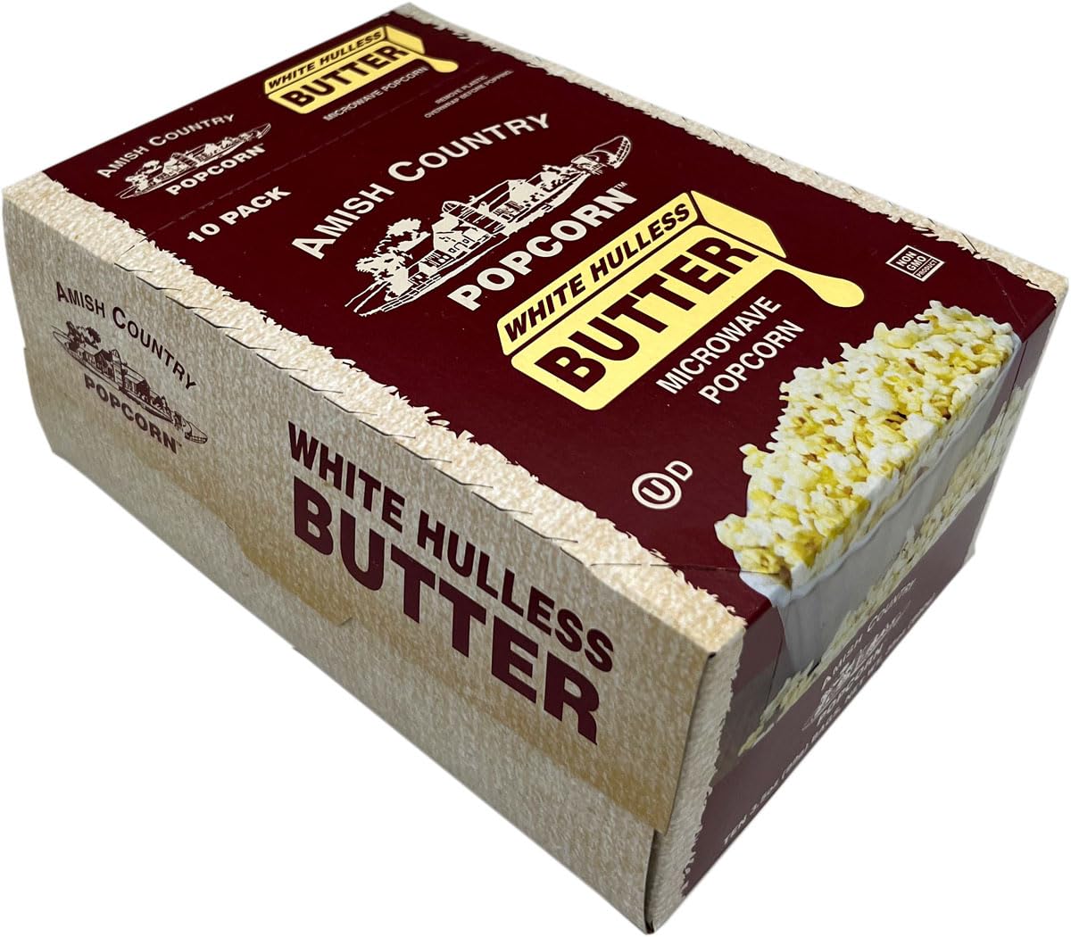 Amish Country Popcorn 10-Pack | Medium White Butter | Non-GMO & Gluten-Free