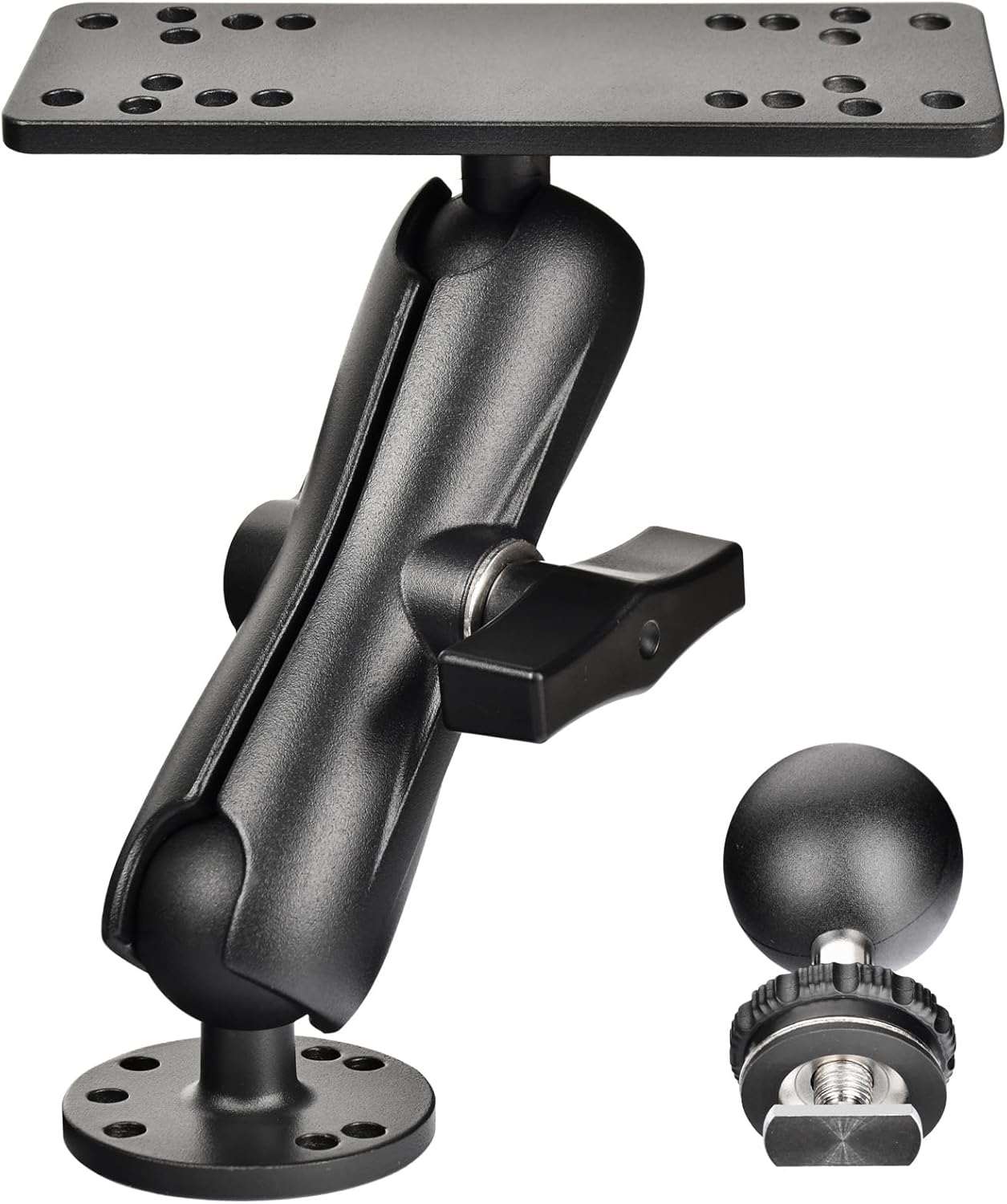 Durable Aluminum Fish Finder Mount for Marine Use with 1.5ft Ball