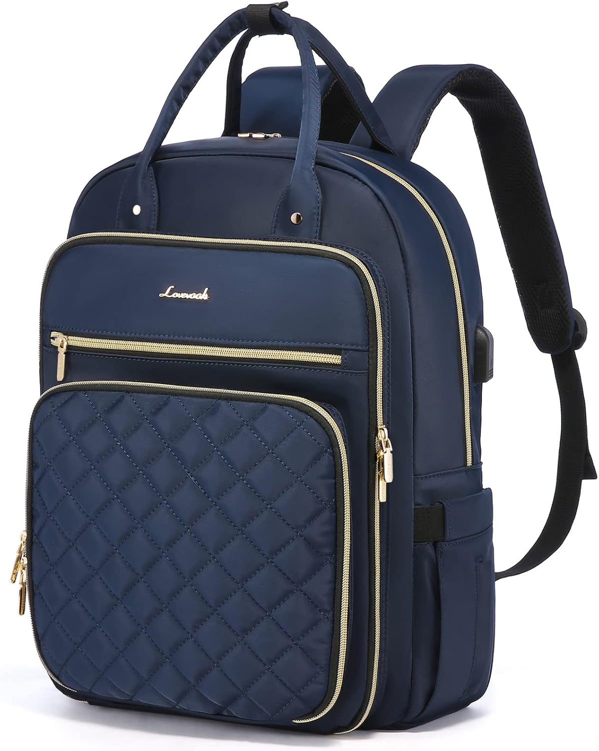 LOVEVOOK Stylish Laptop Backpack for Women with USB Charging Port