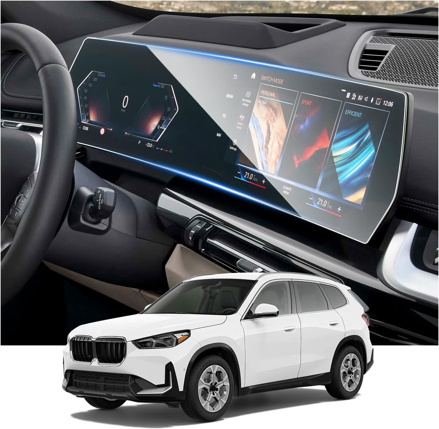 Ruiya BMW X1 Screen Protector for 2023 2024 2025 Models