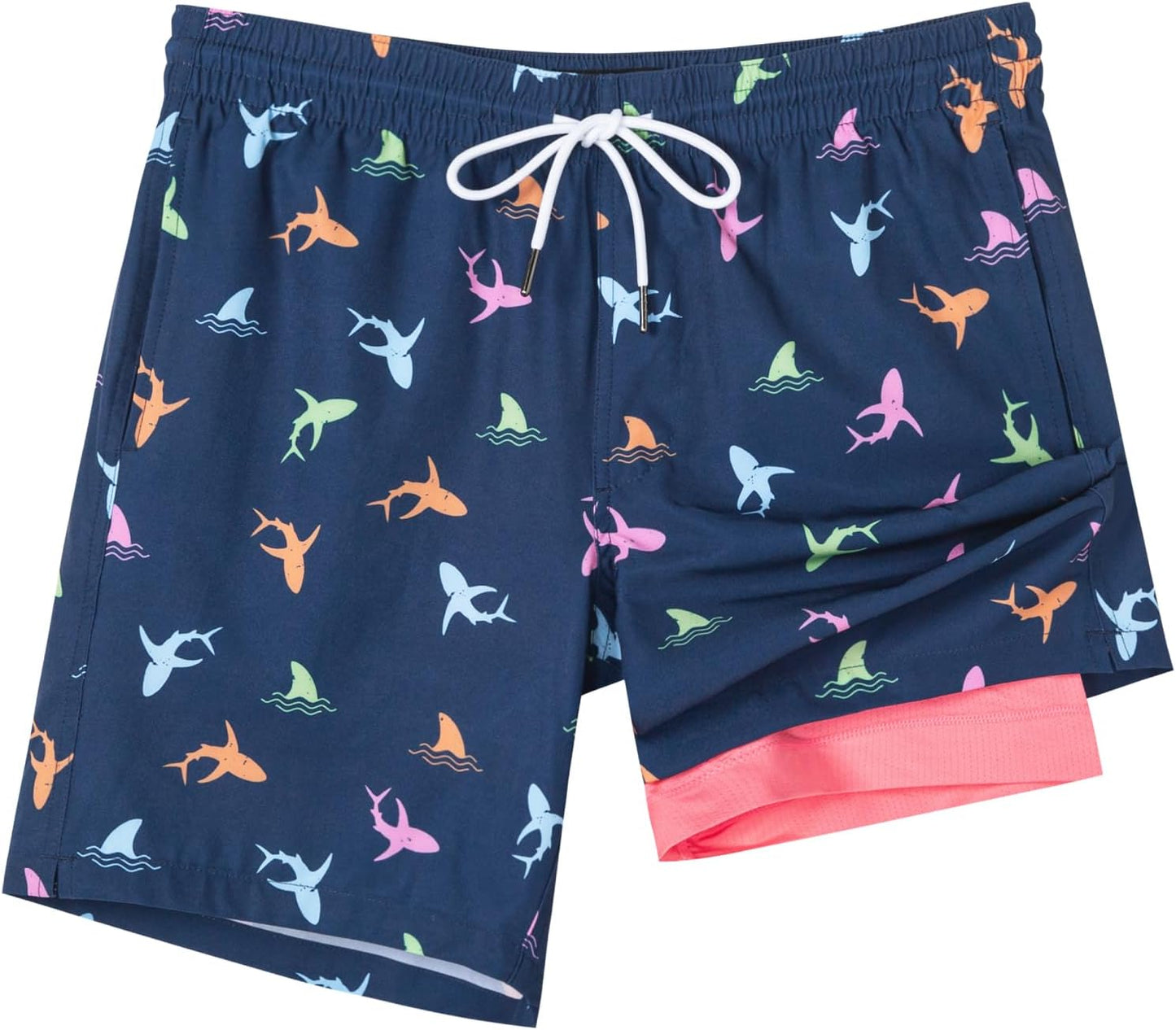 SURF CUZ Mens Swim Trunks with Compression Liner for Comfort