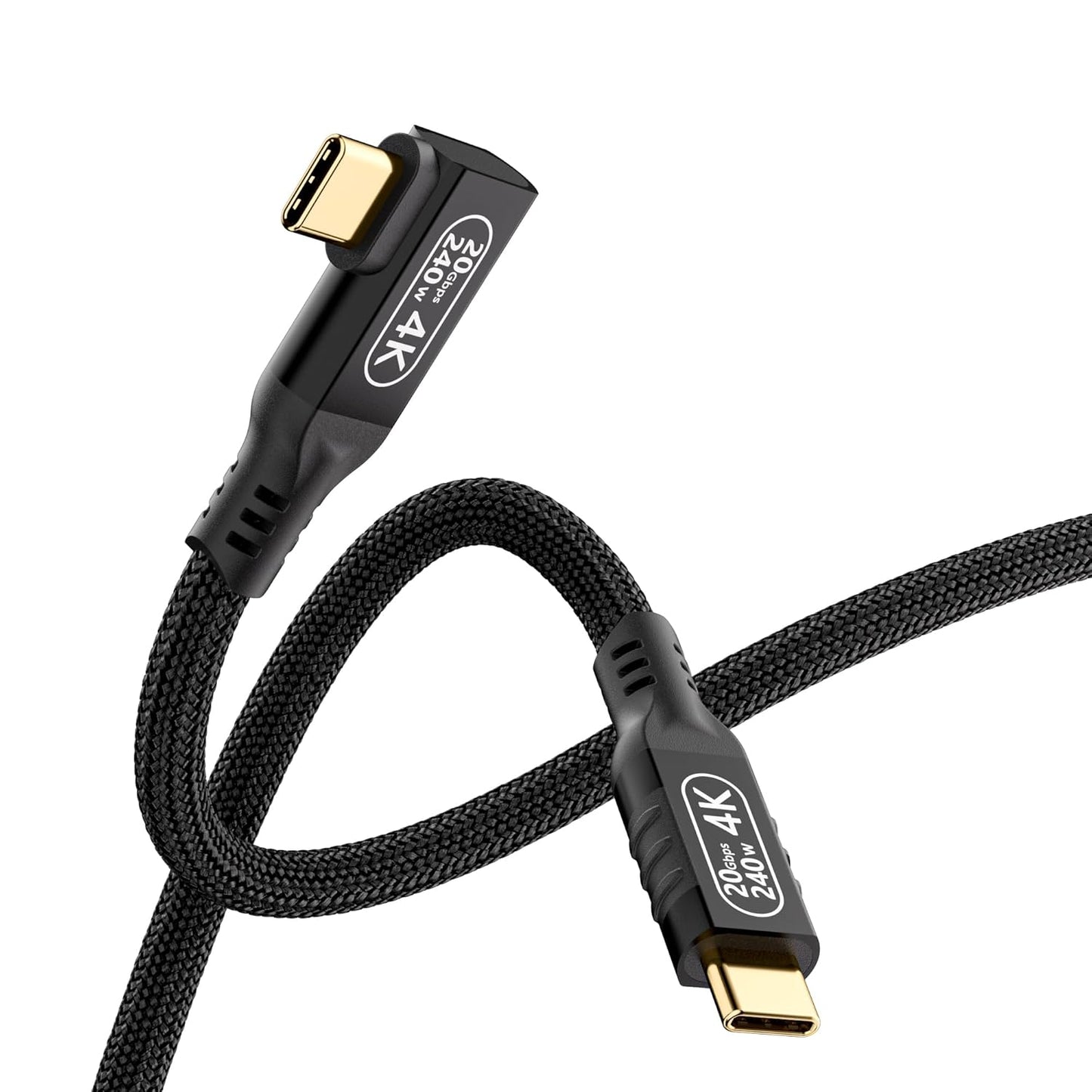 5A Fast Charging 90 USB-C Video Cable