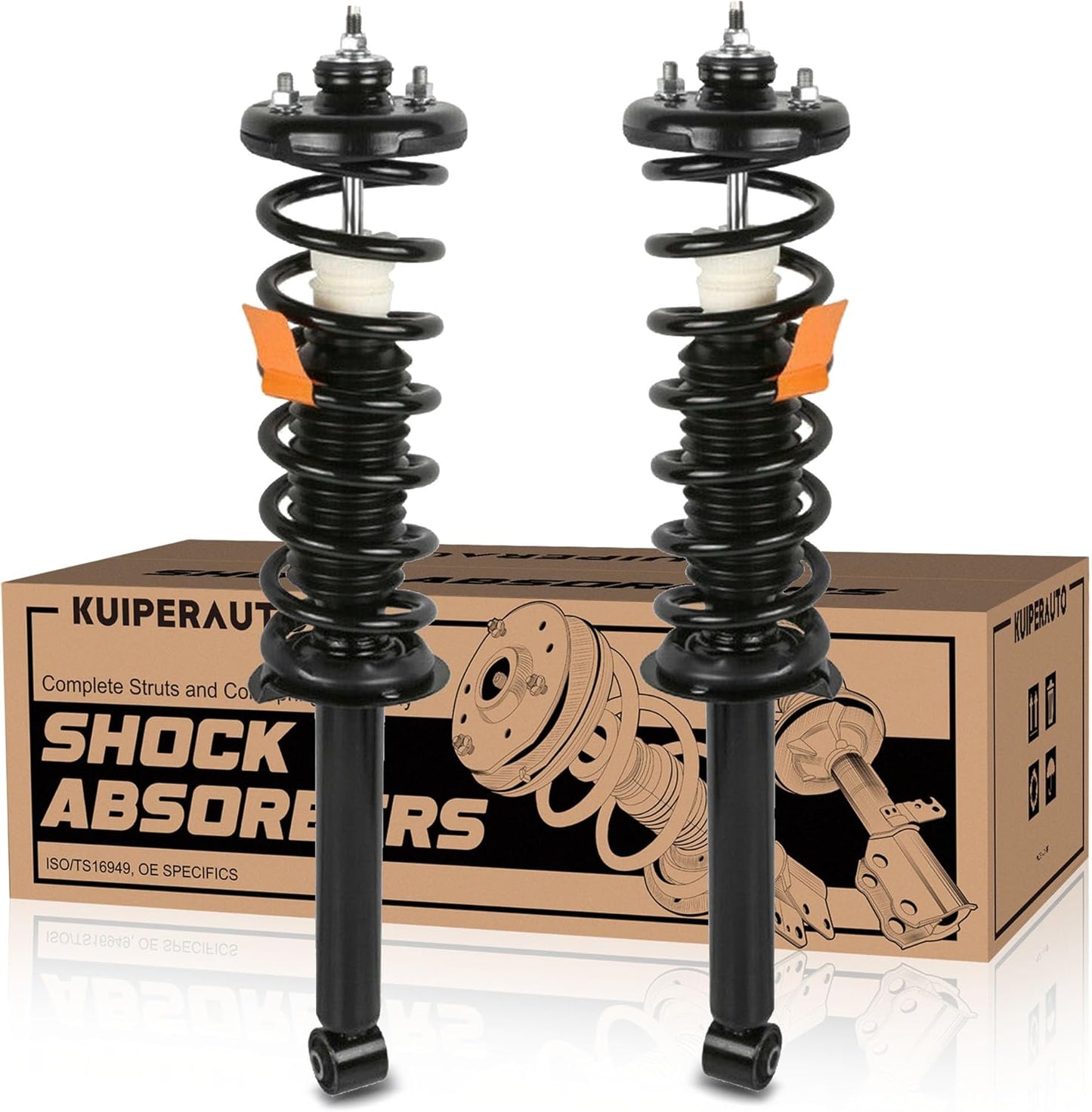 Pair Rear Complete Struts Assembly for 2003-2007 Honda Accord