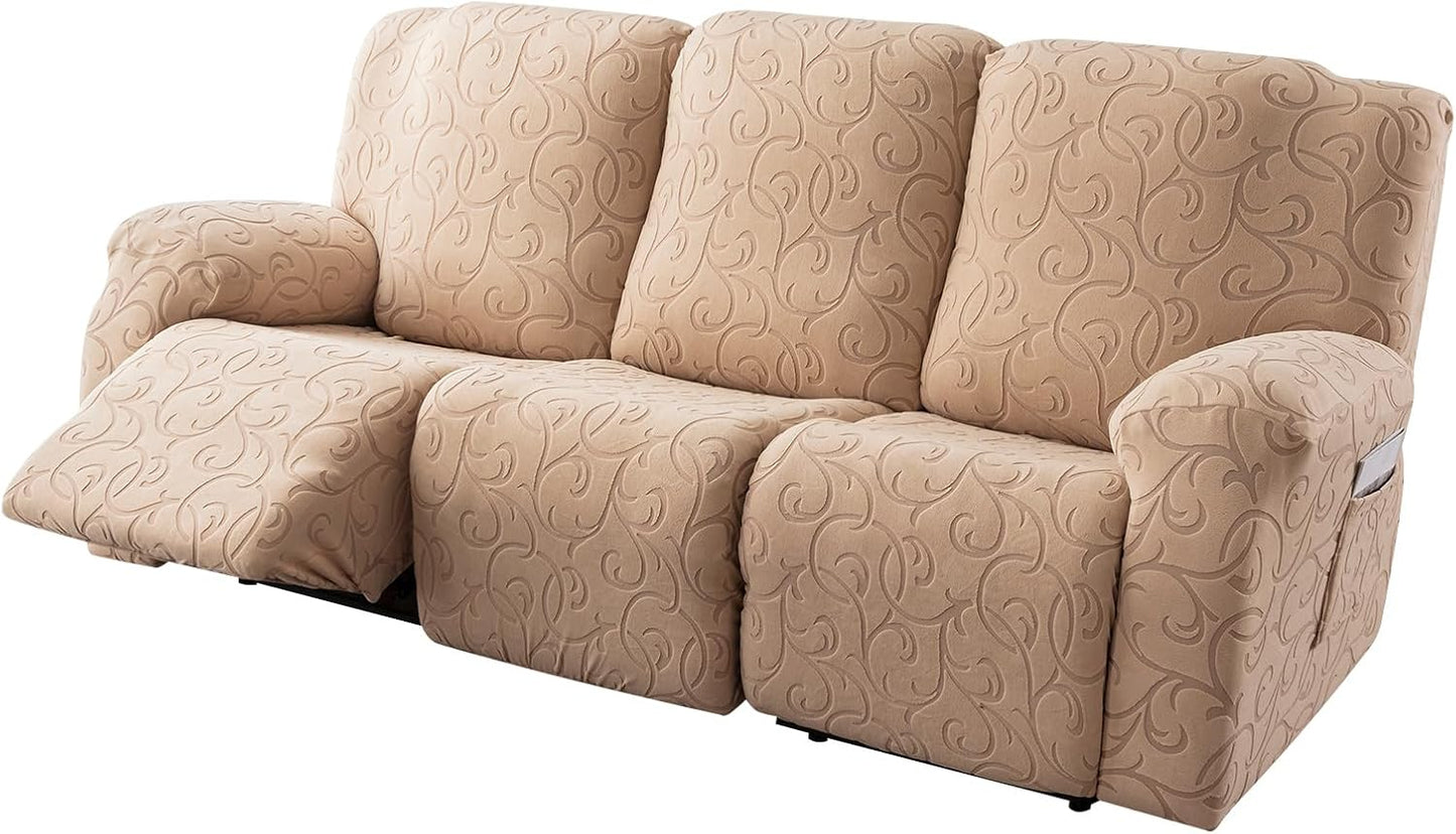 Recliner Sofa Covers for 3 Seat Couch - Stretch Slipcover Protector