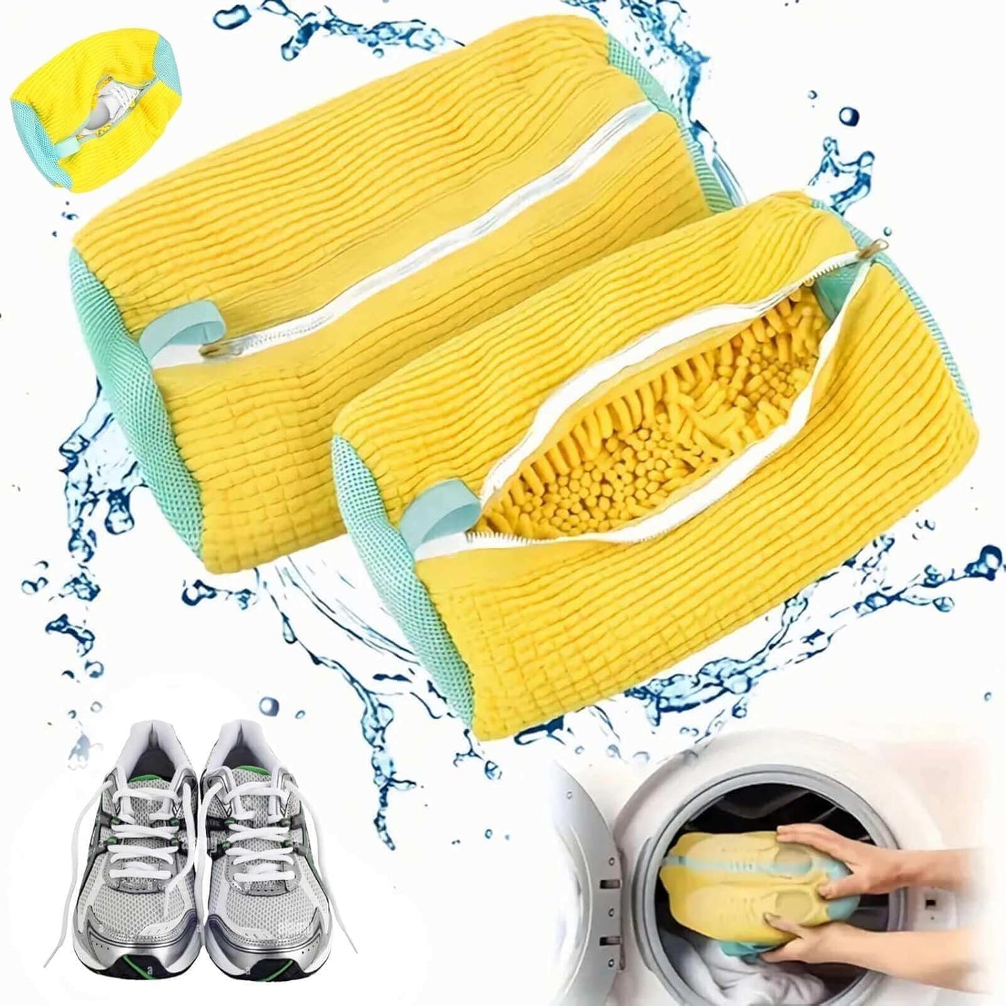 Durable Shoe Washing Bags - Protect Shoes! - 3 Pack