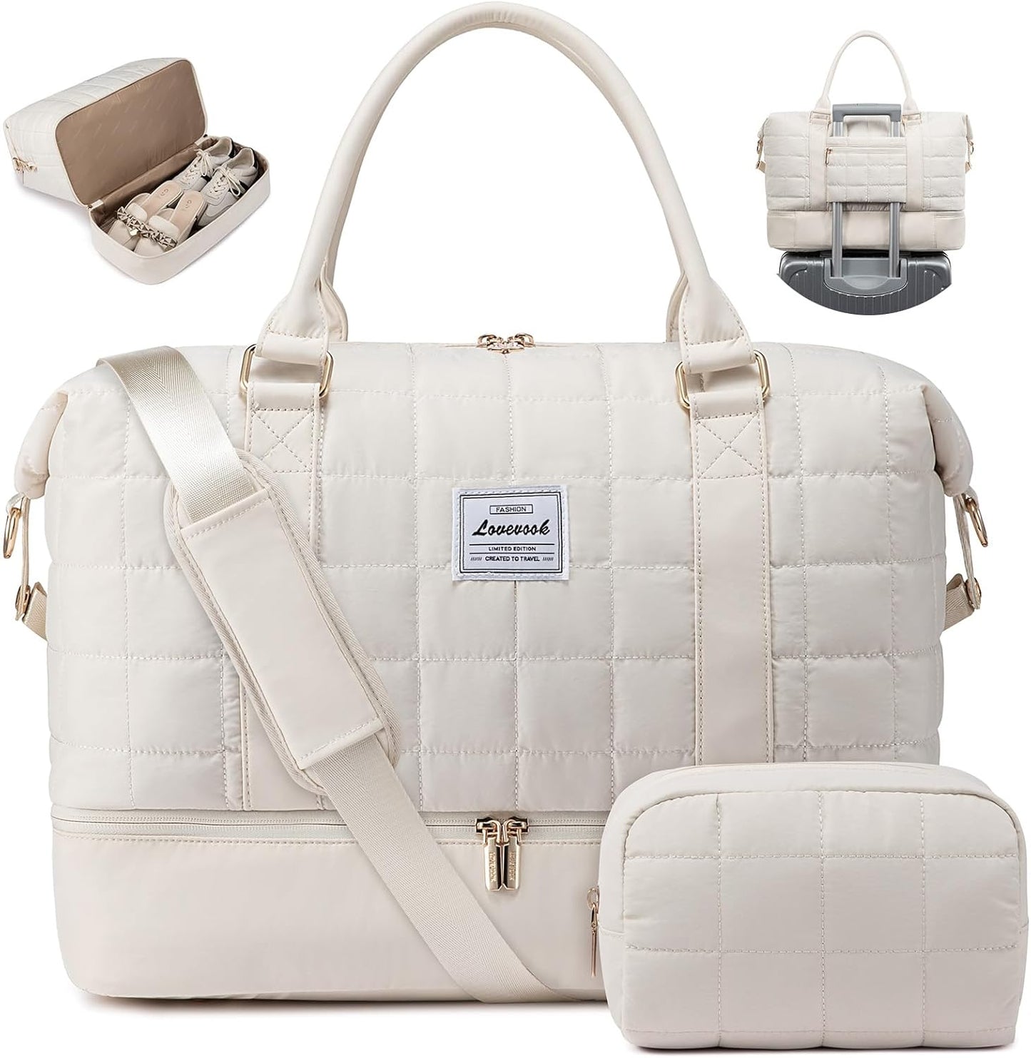 LOVEVOOK Travel Duffel Bag - Versatile Weekender Bag for Women