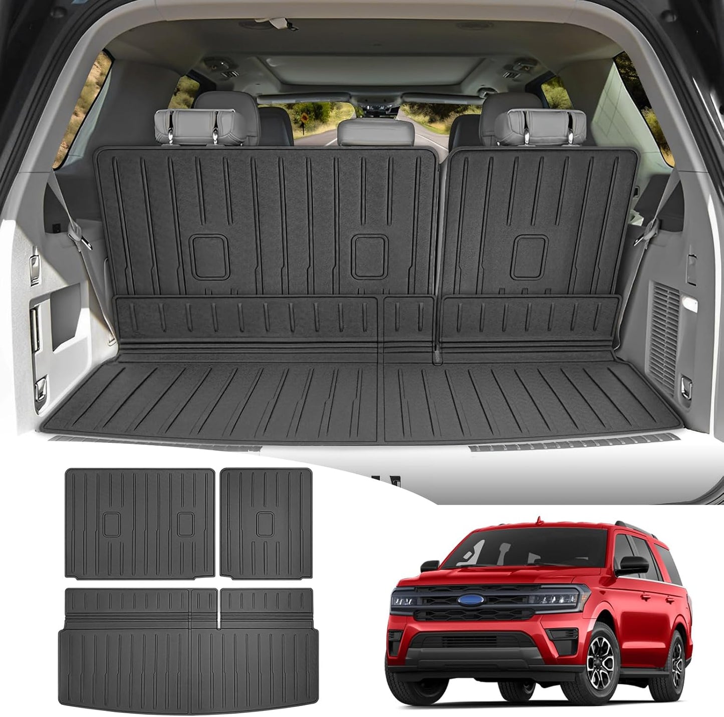 Trunk Mat & Backrest Mat for 2018-2024 Ford Expedition