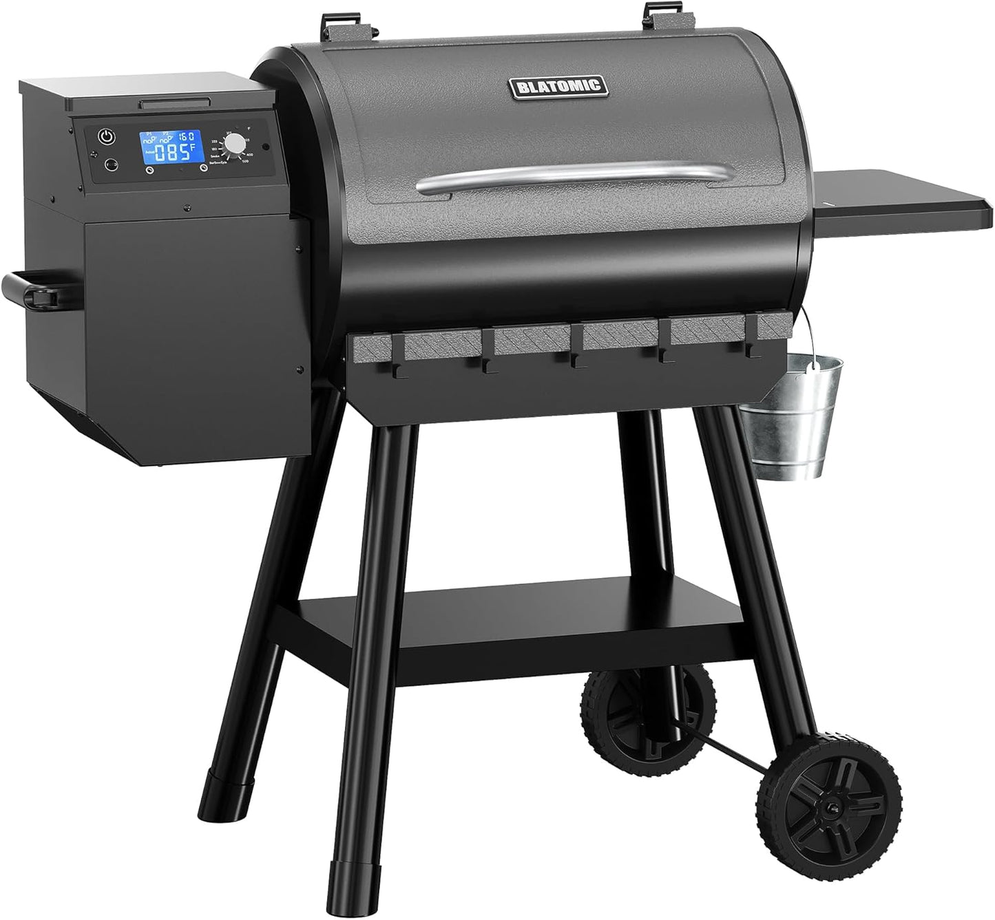 LCD Control Wood Pellet Smoker Grill with 456 SQ IN Cooking Area