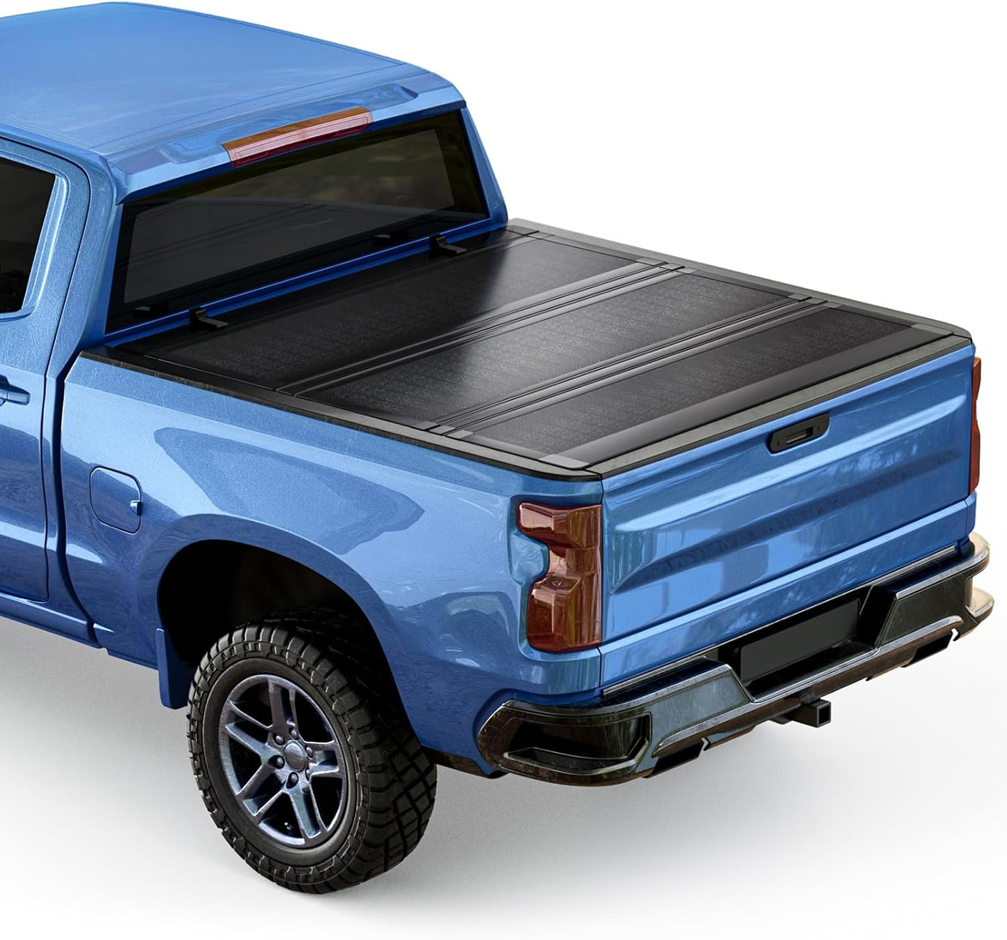 Hard Folding Truck Bed Tonneau Cover for 2019-2026 Chevy Silverado