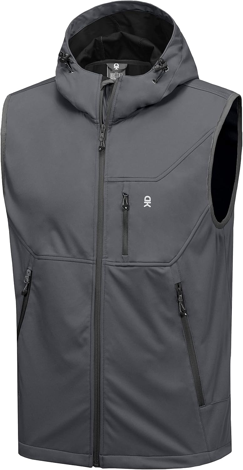 Little Donkey Andy Men's Lightweight Softshell Vest for Travel