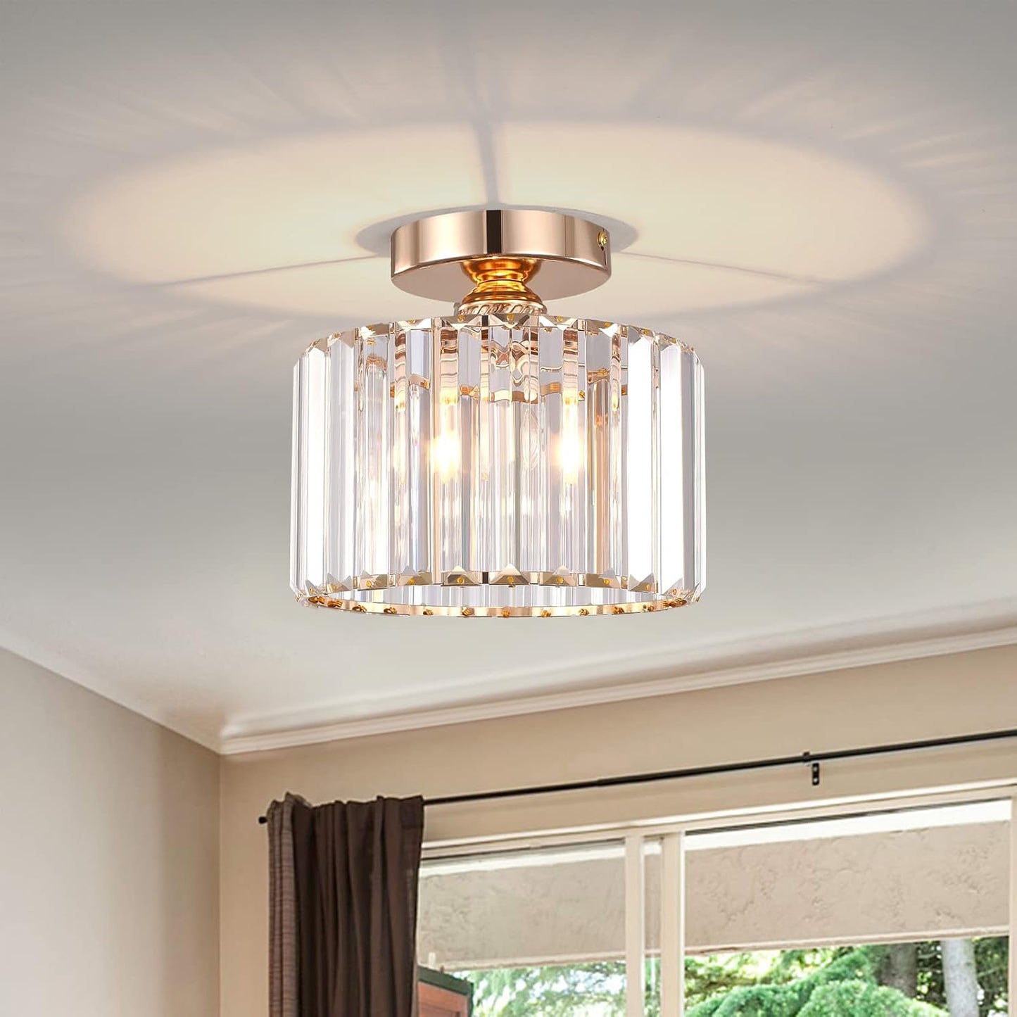 BUXVRCS Semi Flush Mount Modern Chandelier for Any Room
