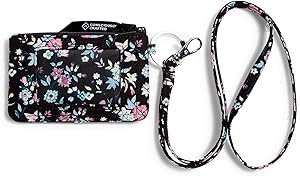 Vera Bradley Women's Cotton Zip ID Case and Lanyard Combo Review