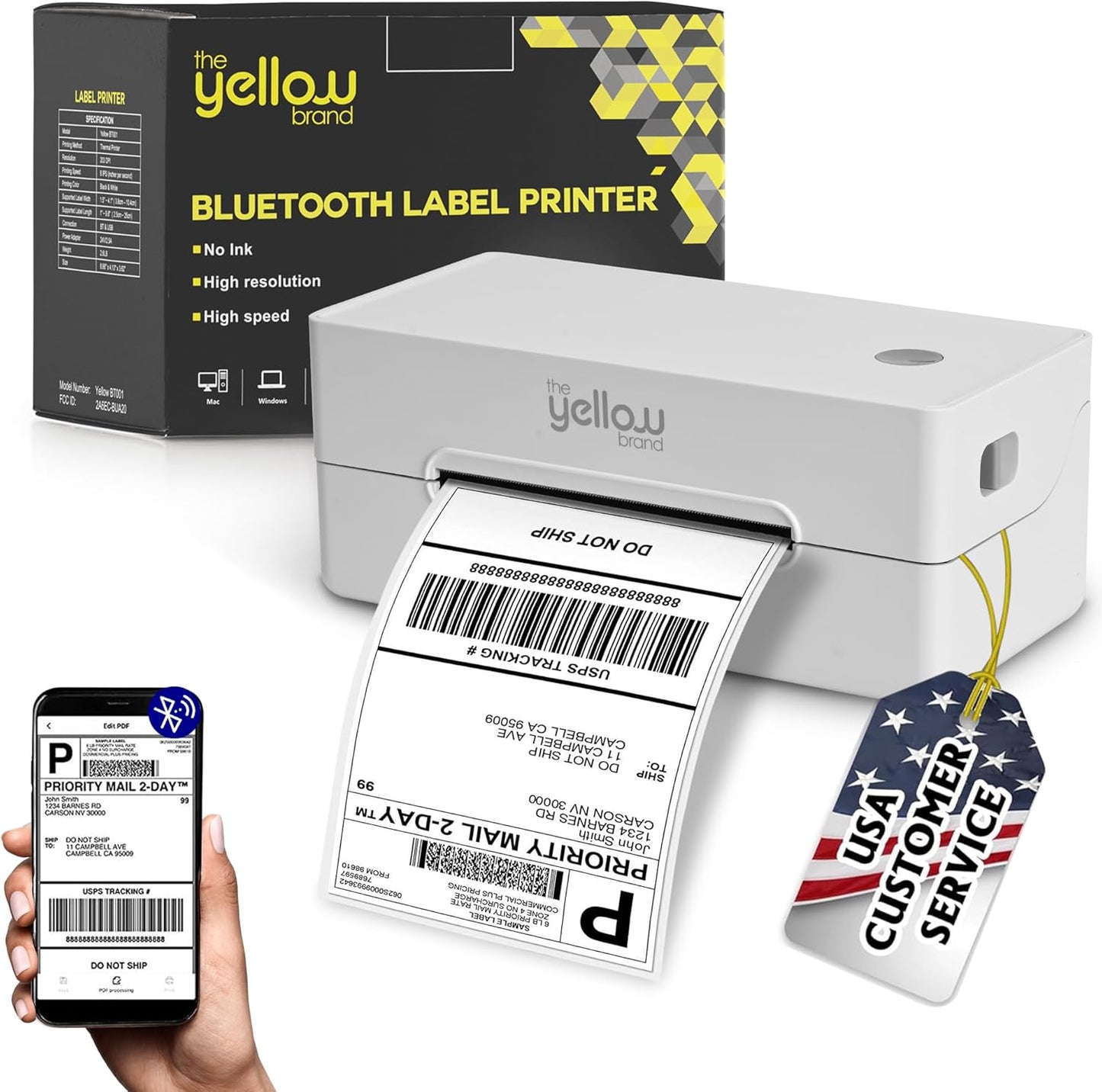 4x6 Bluetooth Label Printer - Print Anywhere, Anytime!