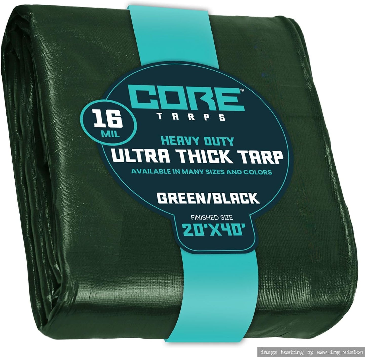 Core Tarps Extra Heavy Duty 16 Mil Waterproof Tarp Cover