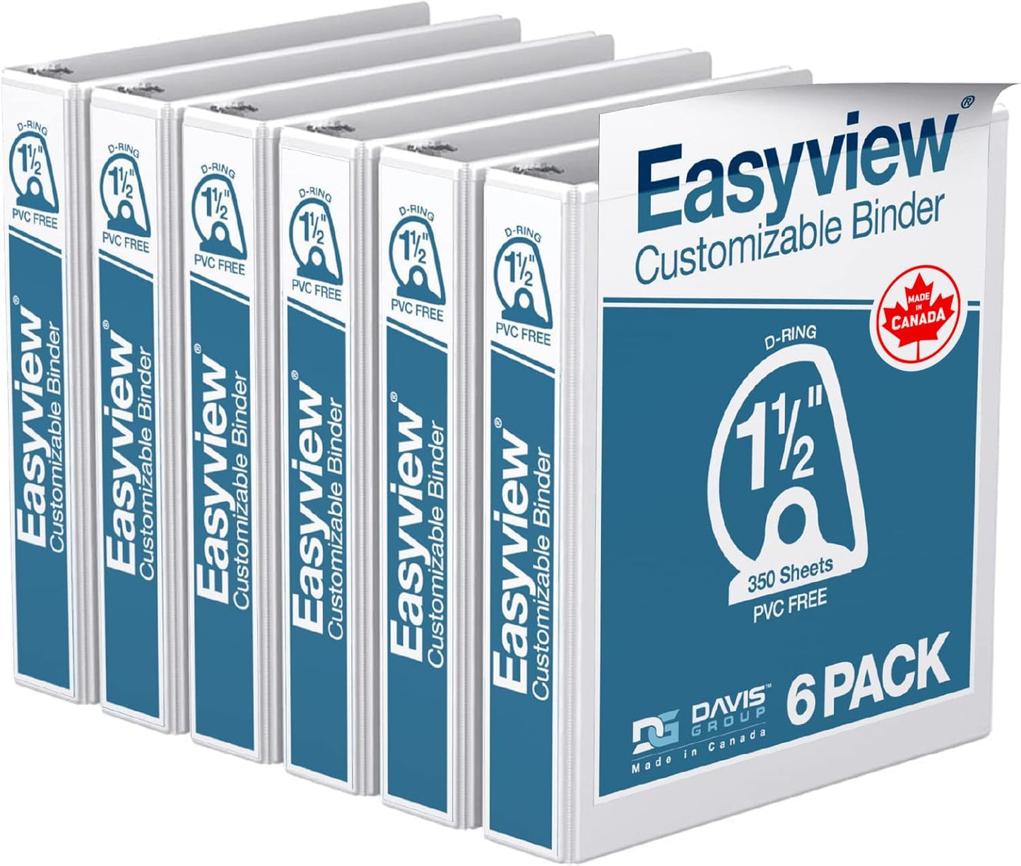 Easyview Premium 3-Ring Binders for School or Office Use