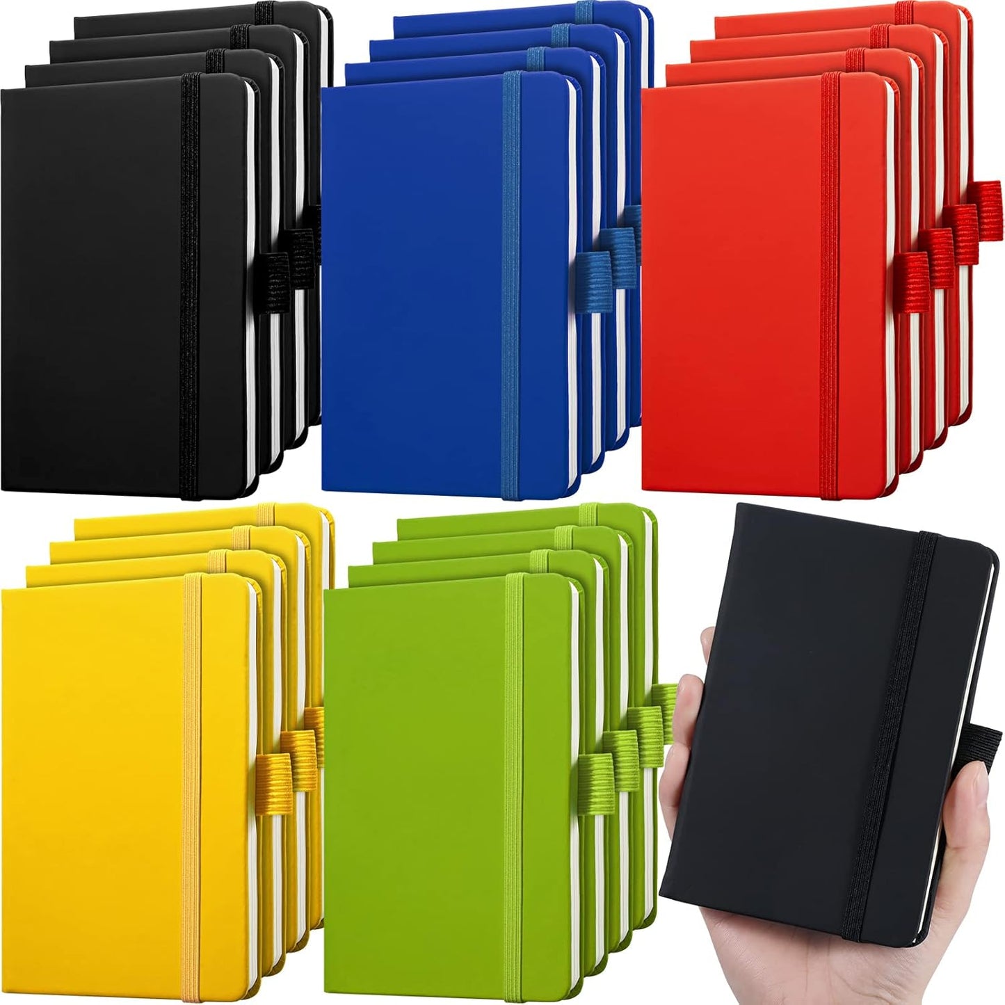 Laumoi Pocket Notebook Journals 20 Pack for Daily Use